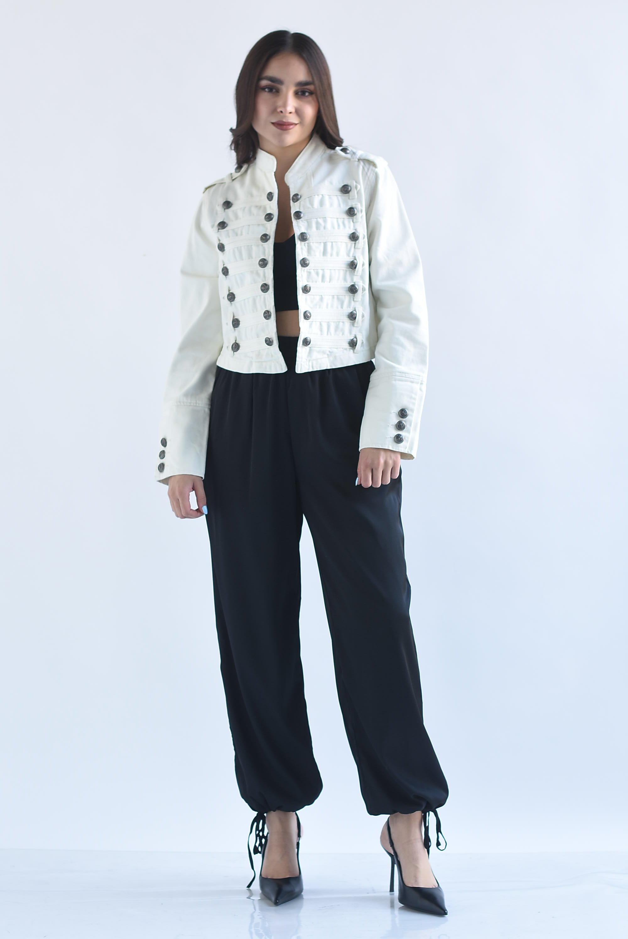 Chamarra militar Denim