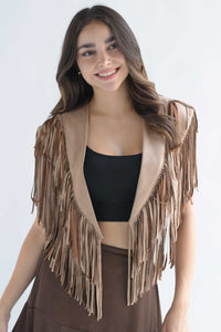 Fashion Styled Capa flecos suede Moka