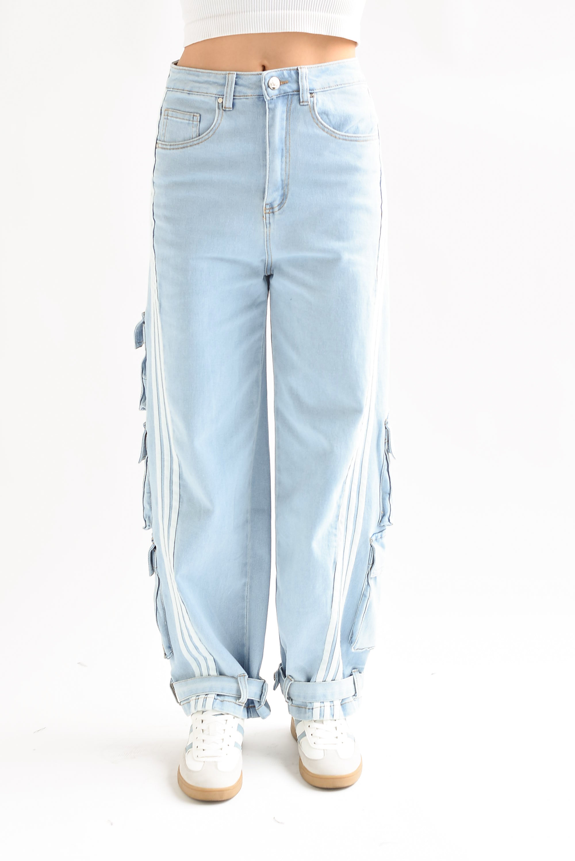 Jeans doble bolsa y track Light