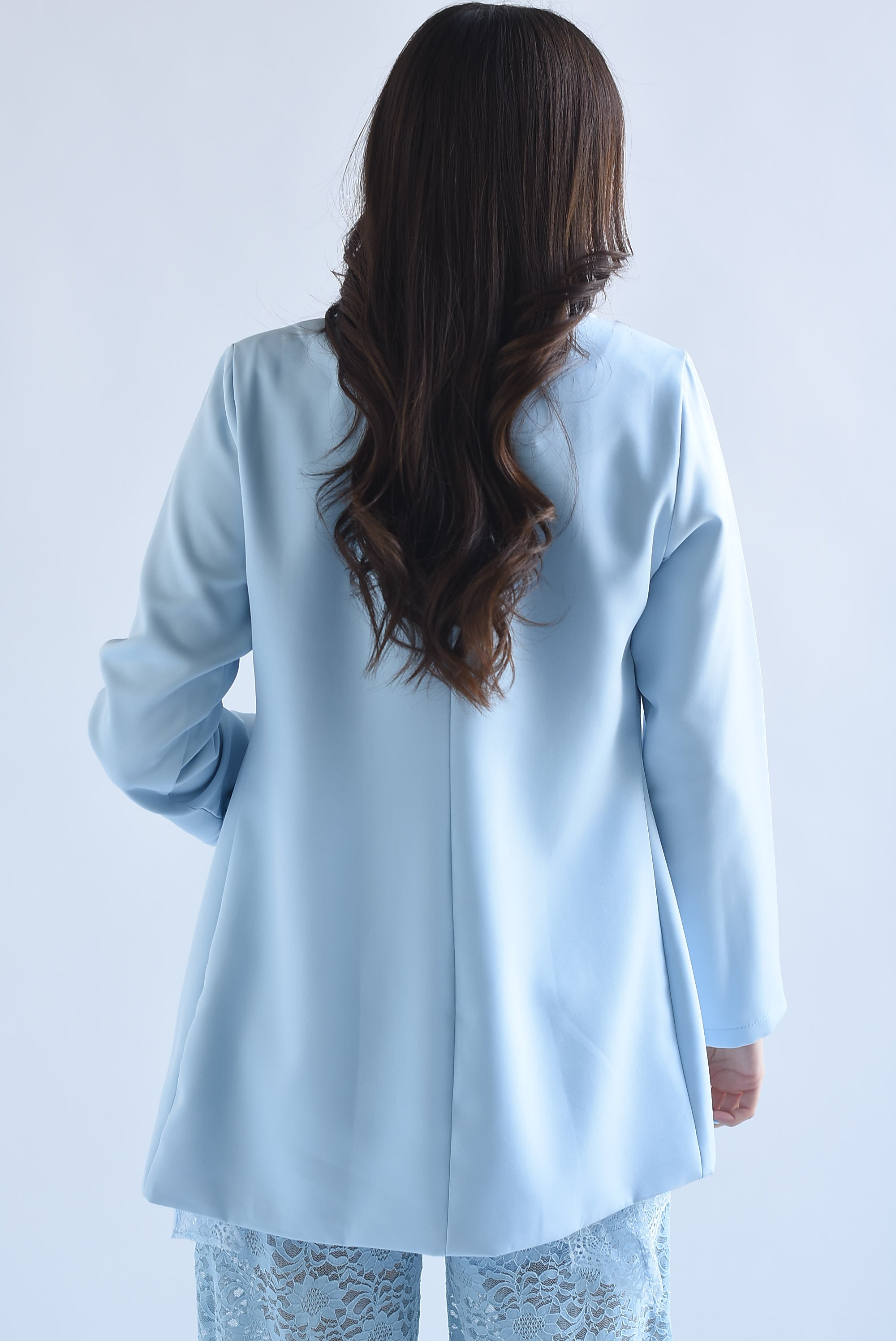 Blazer bolsillos ojal Pastel