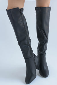 Fashion Styled Botas Alta Negro