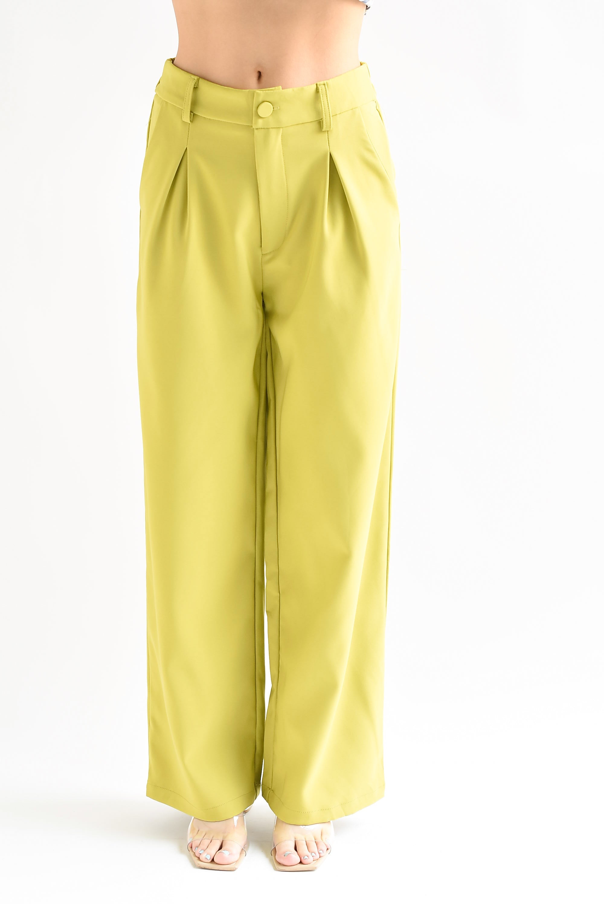 Pantalón pinzas Lime