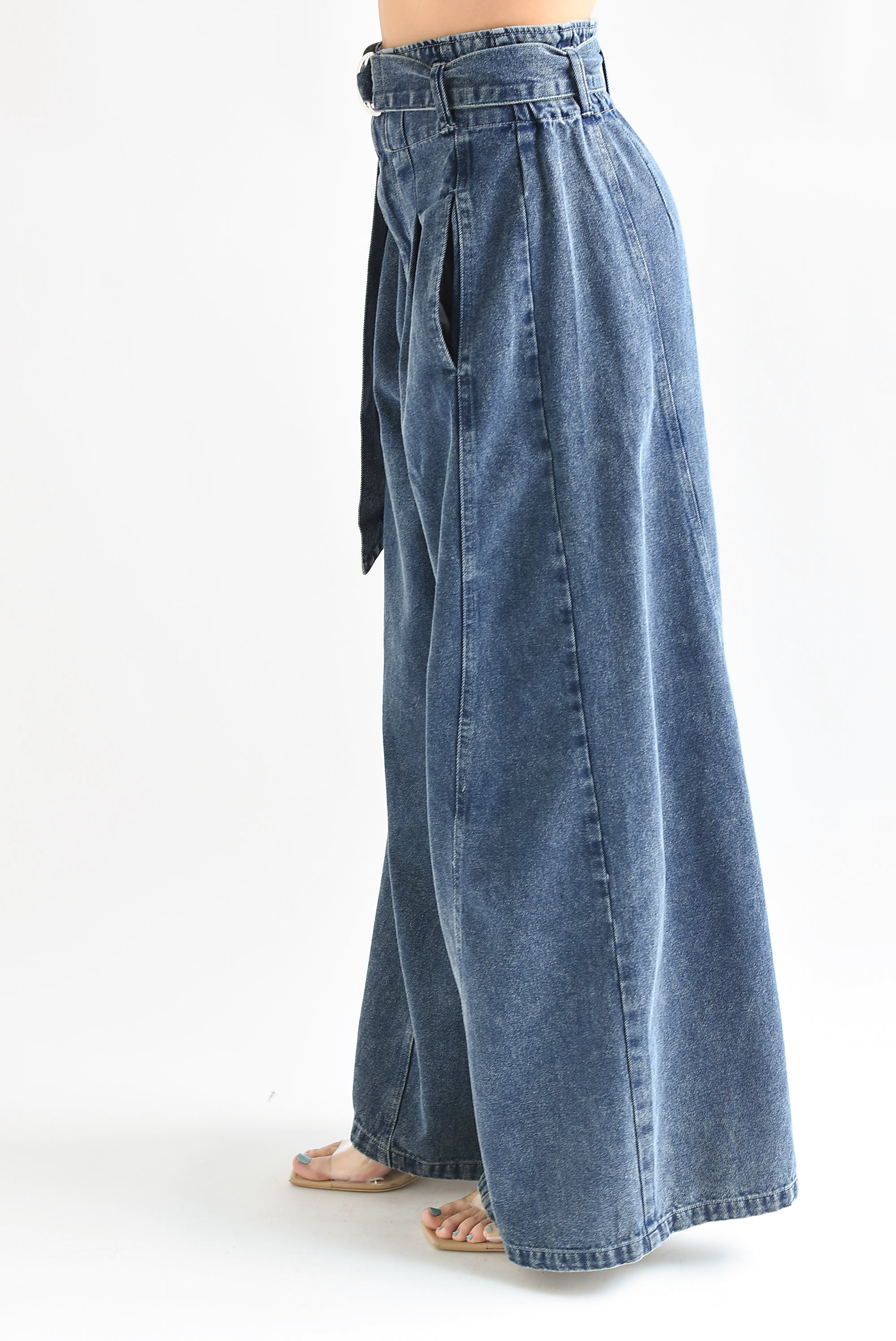 Jeans pata de elefante cinta Dark