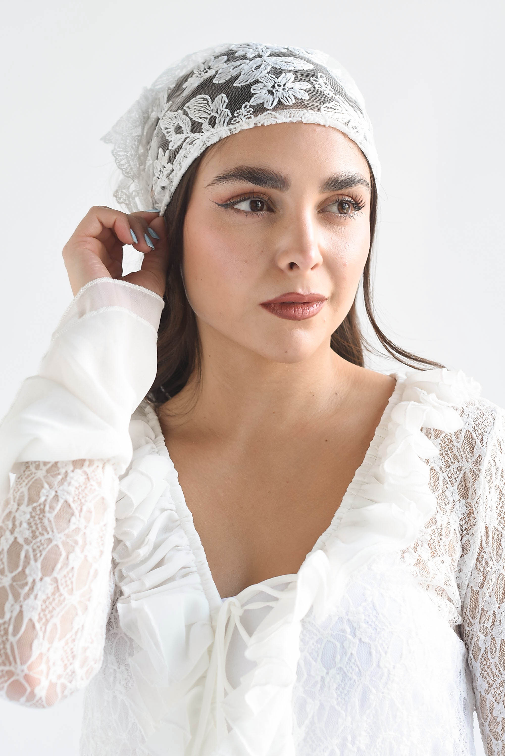 Jeans campana encaje y pareo