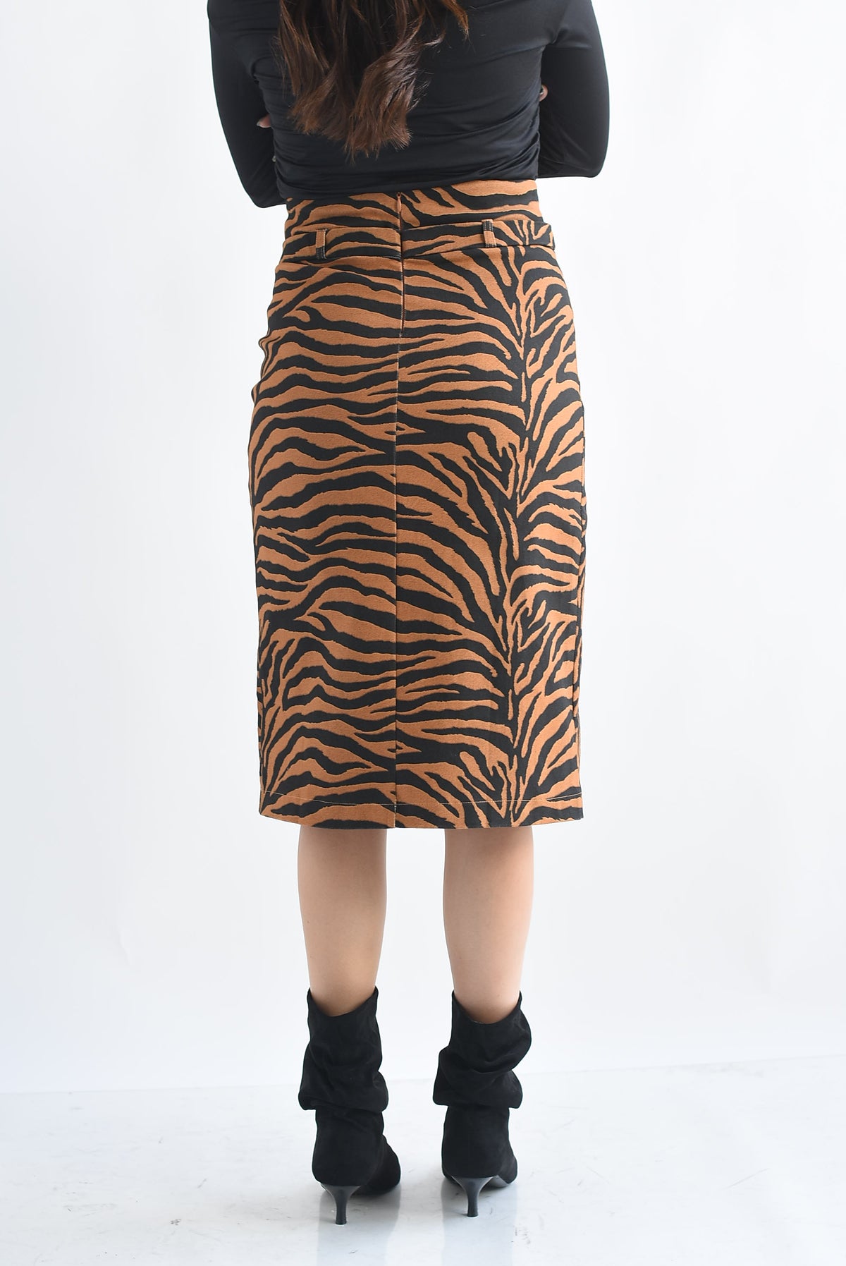 Falda lápiz tigre Denim