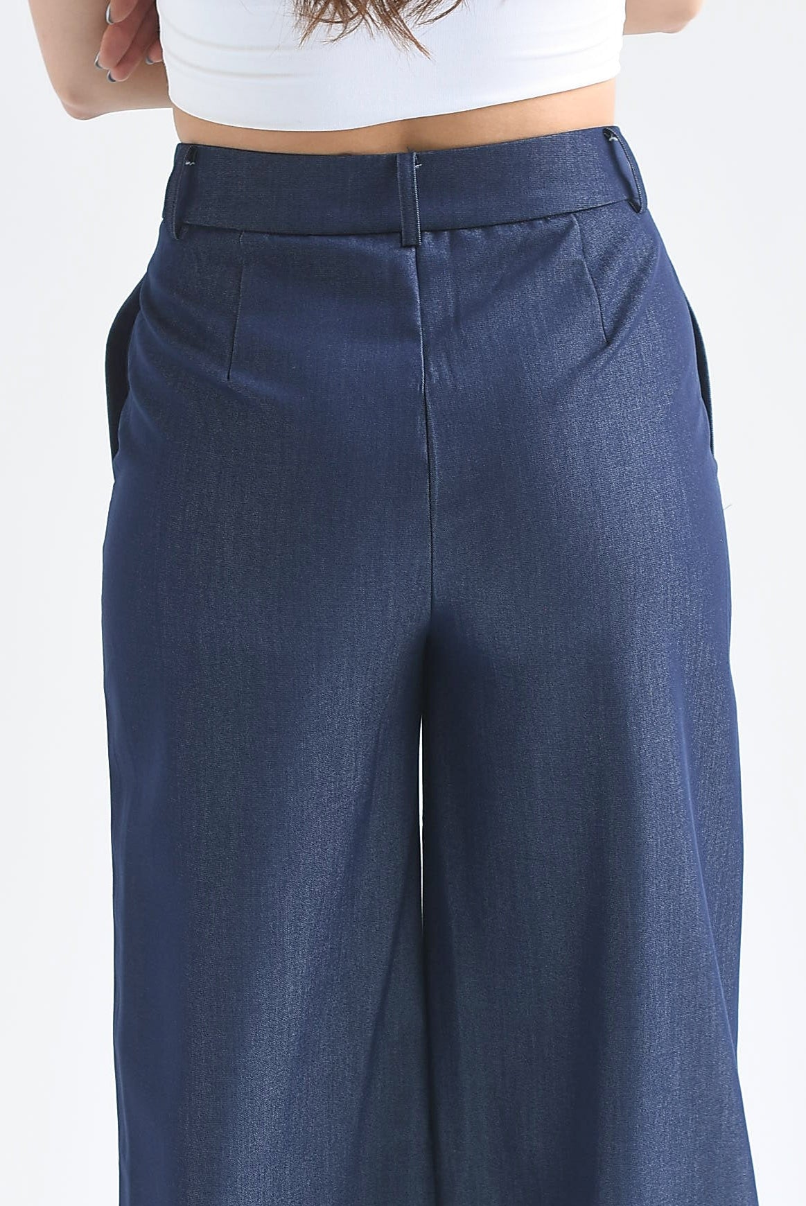Pantalón culotte fake Denim
