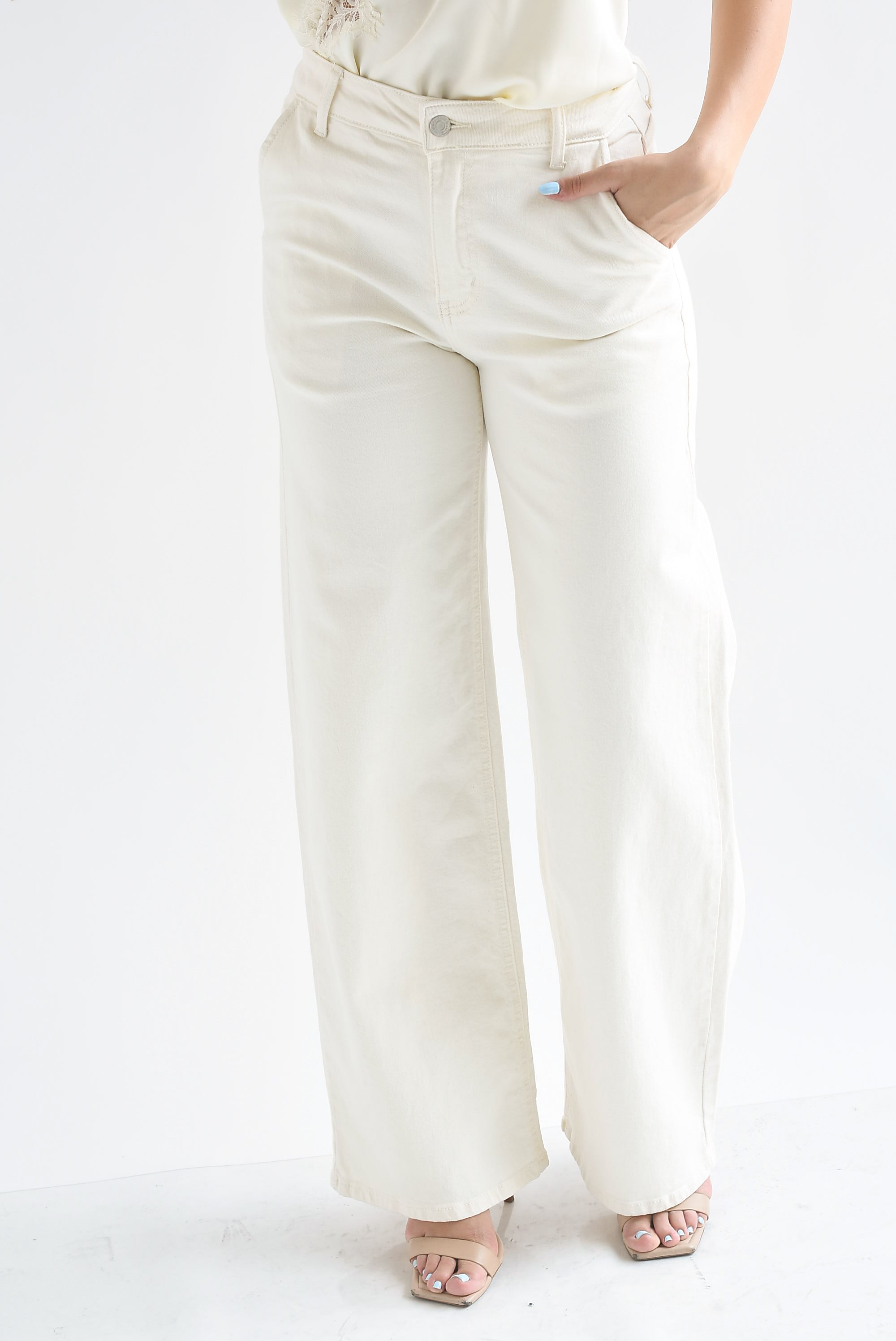 Jeans wide leg stretch