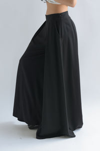 Fashion Styled Pantalón sastre pata de elefante Negro