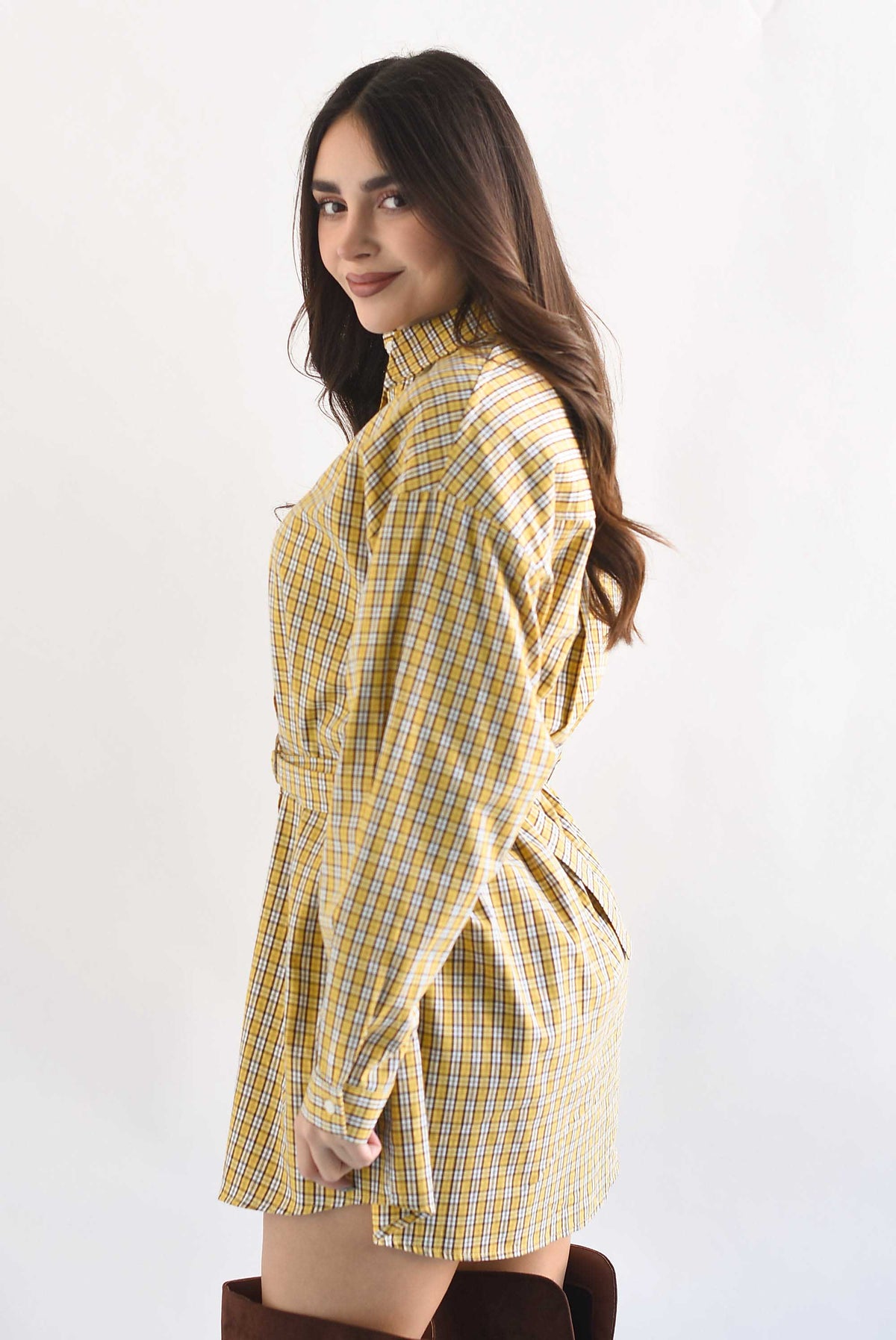 Vestido camisa cuadros