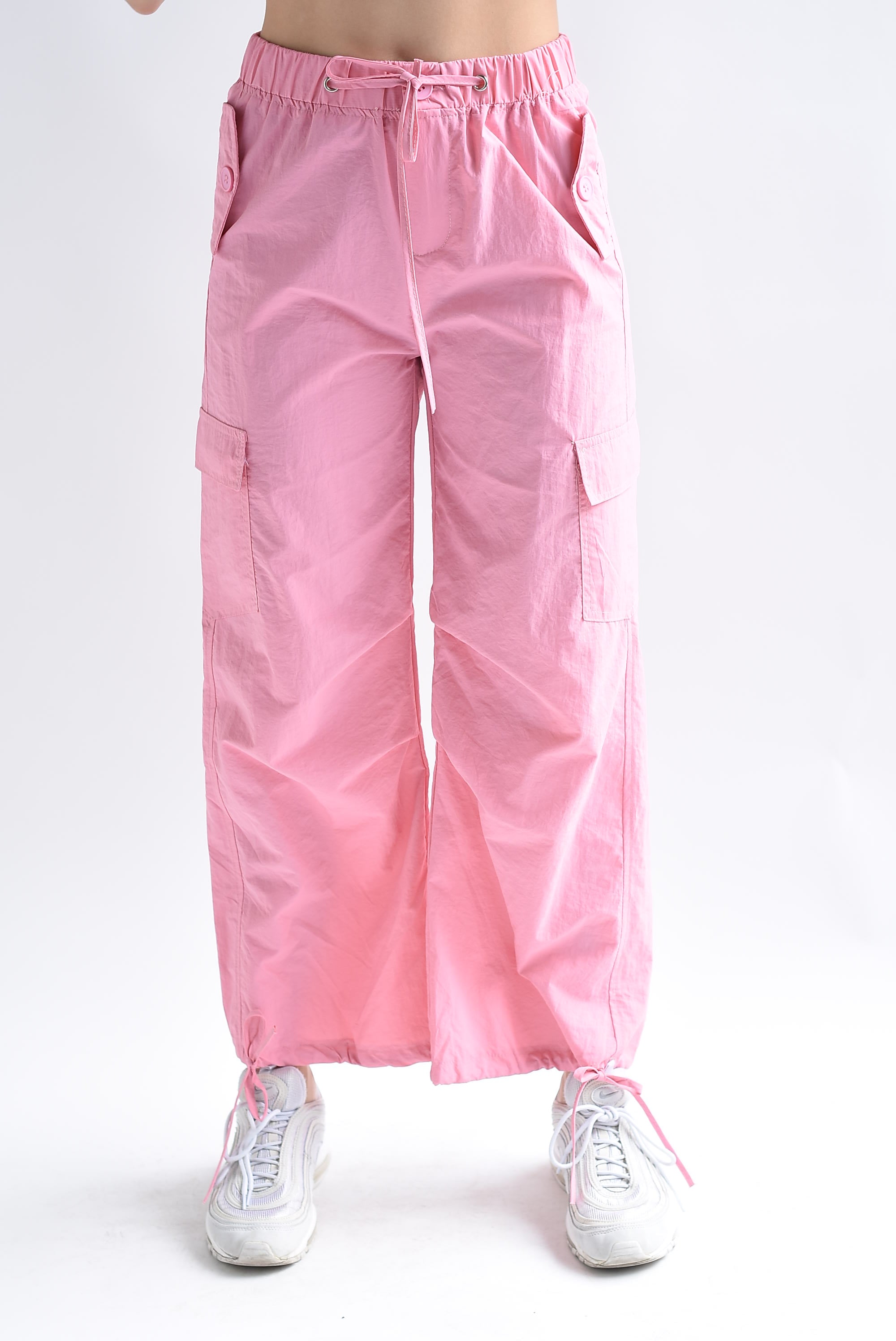 Pantalón parachute cargo Rosa
