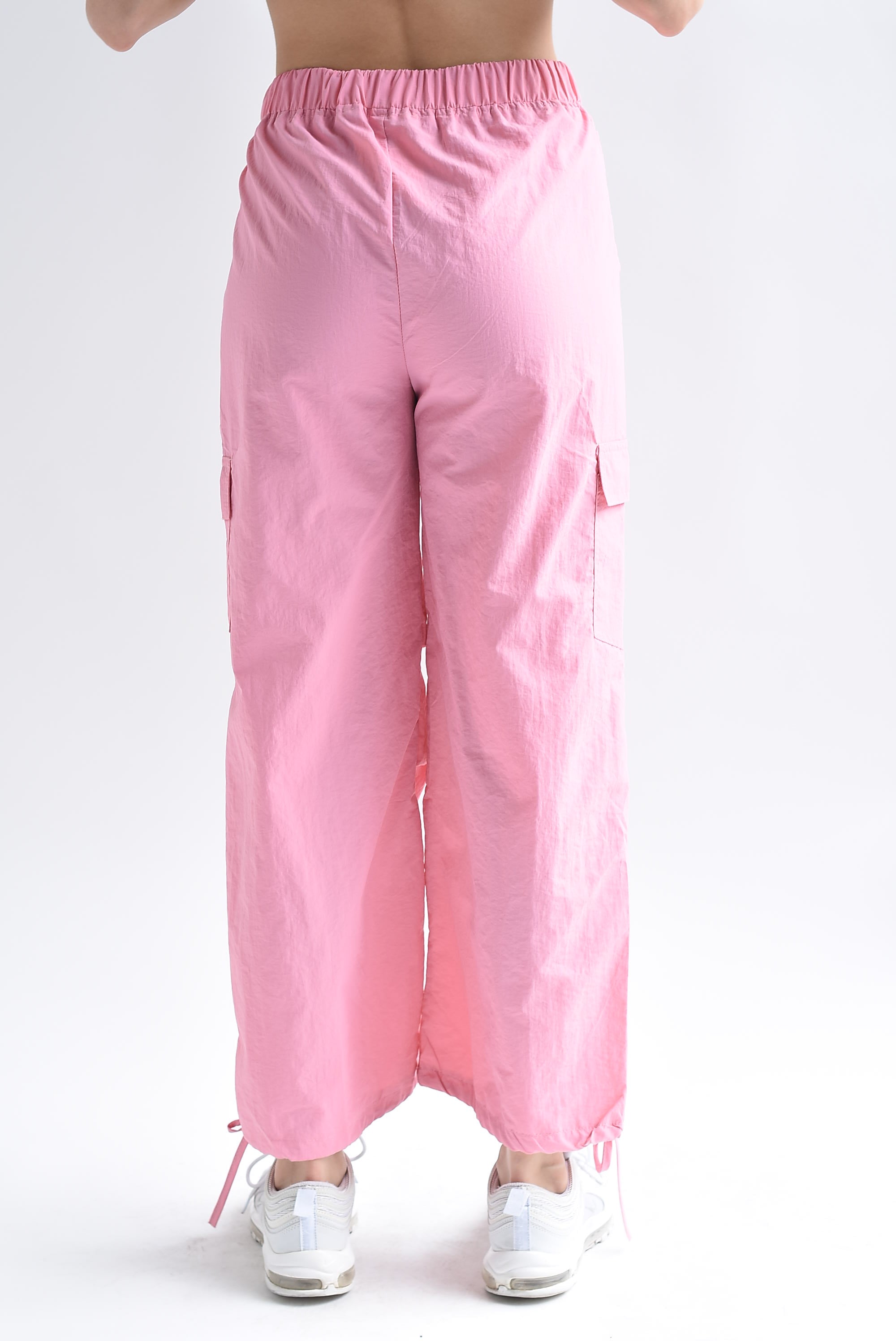 Pantalón parachute cargo Rosa