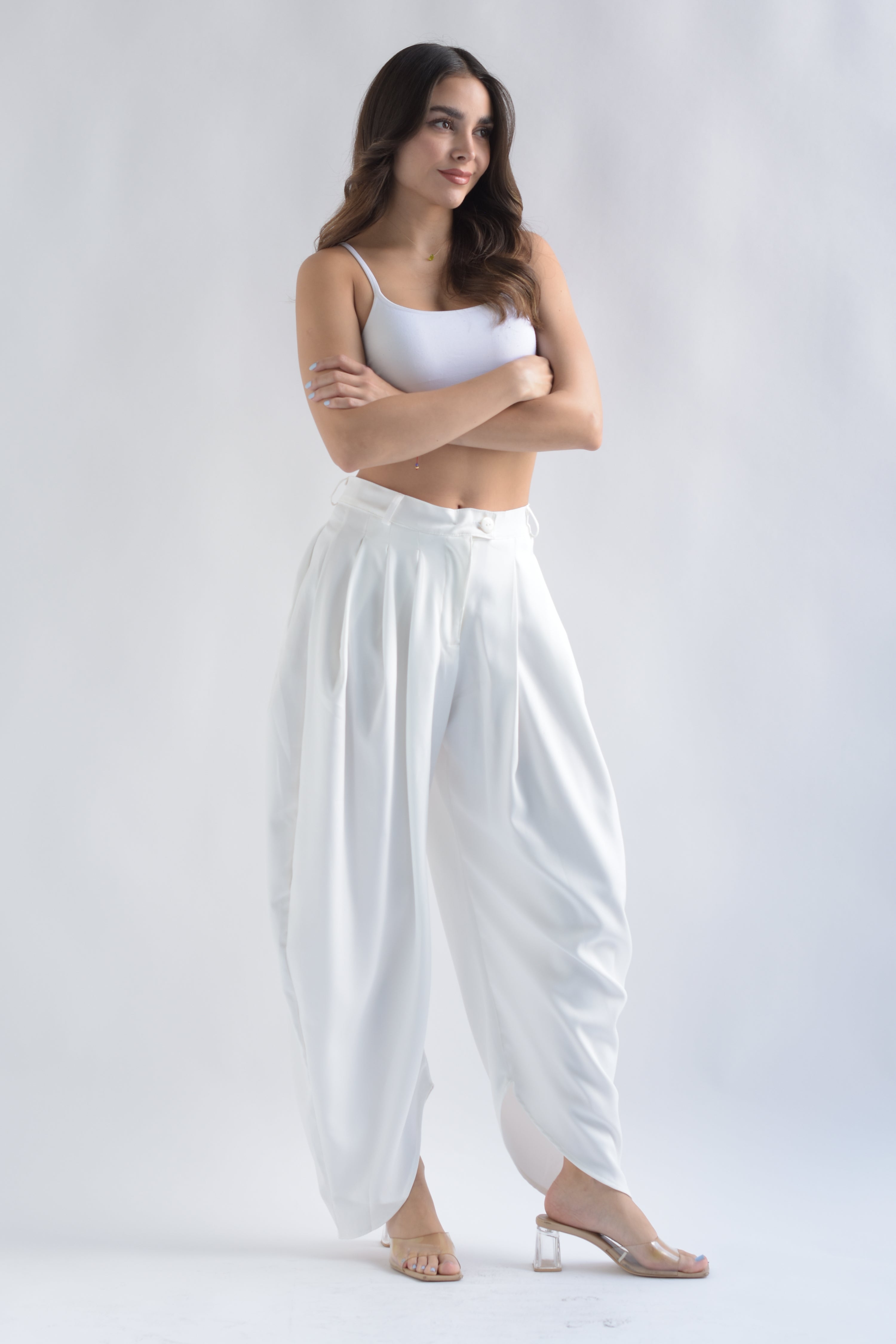 Pantalón globo Blanco