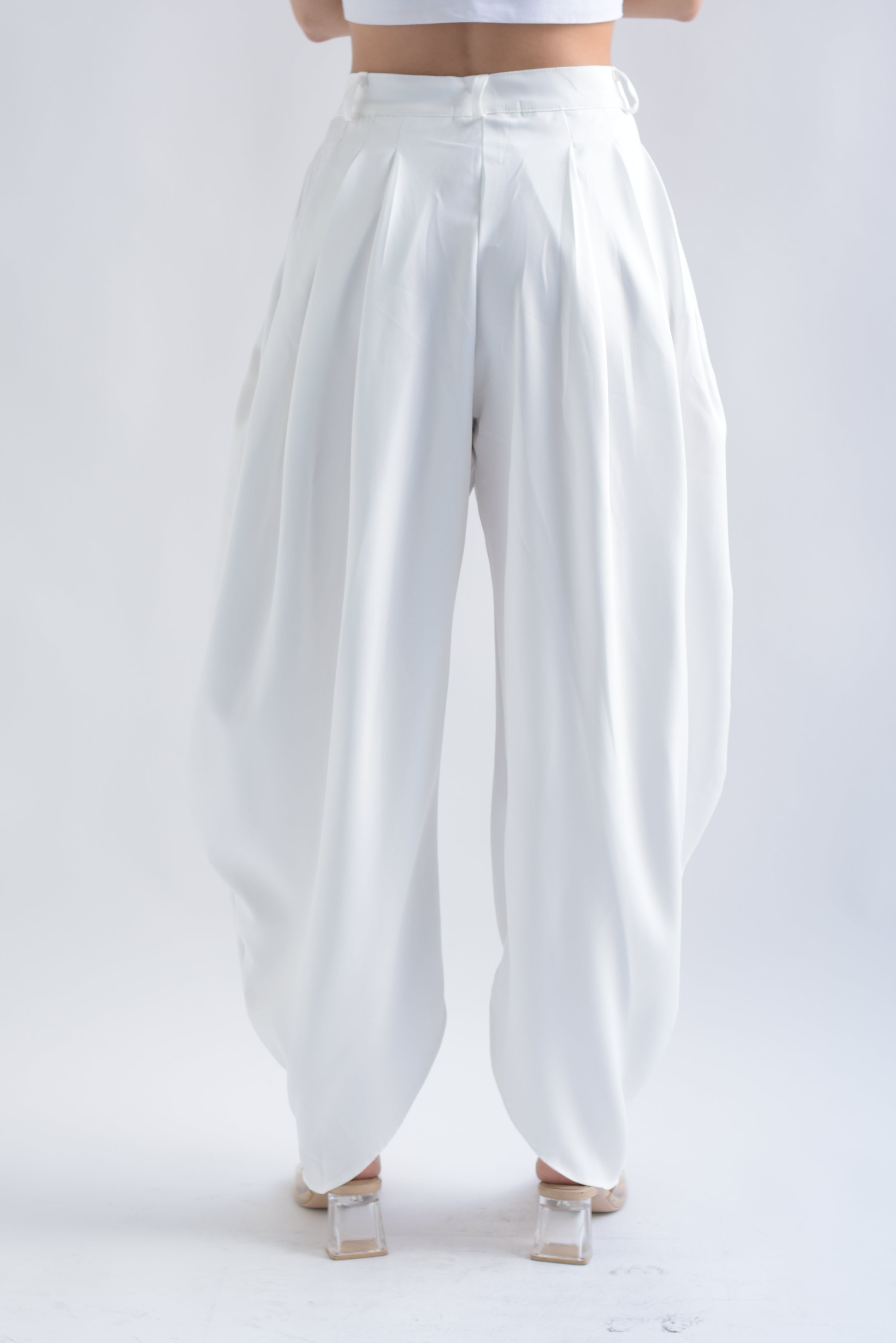 Pantalón globo Blanco
