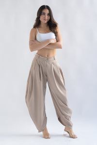 Fashion Styled Pantalón globo Beige