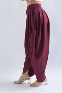 Fashion Styled Pantalón globo Vino