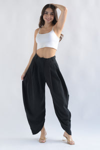 Fashion Styled Pantalón globo Negro