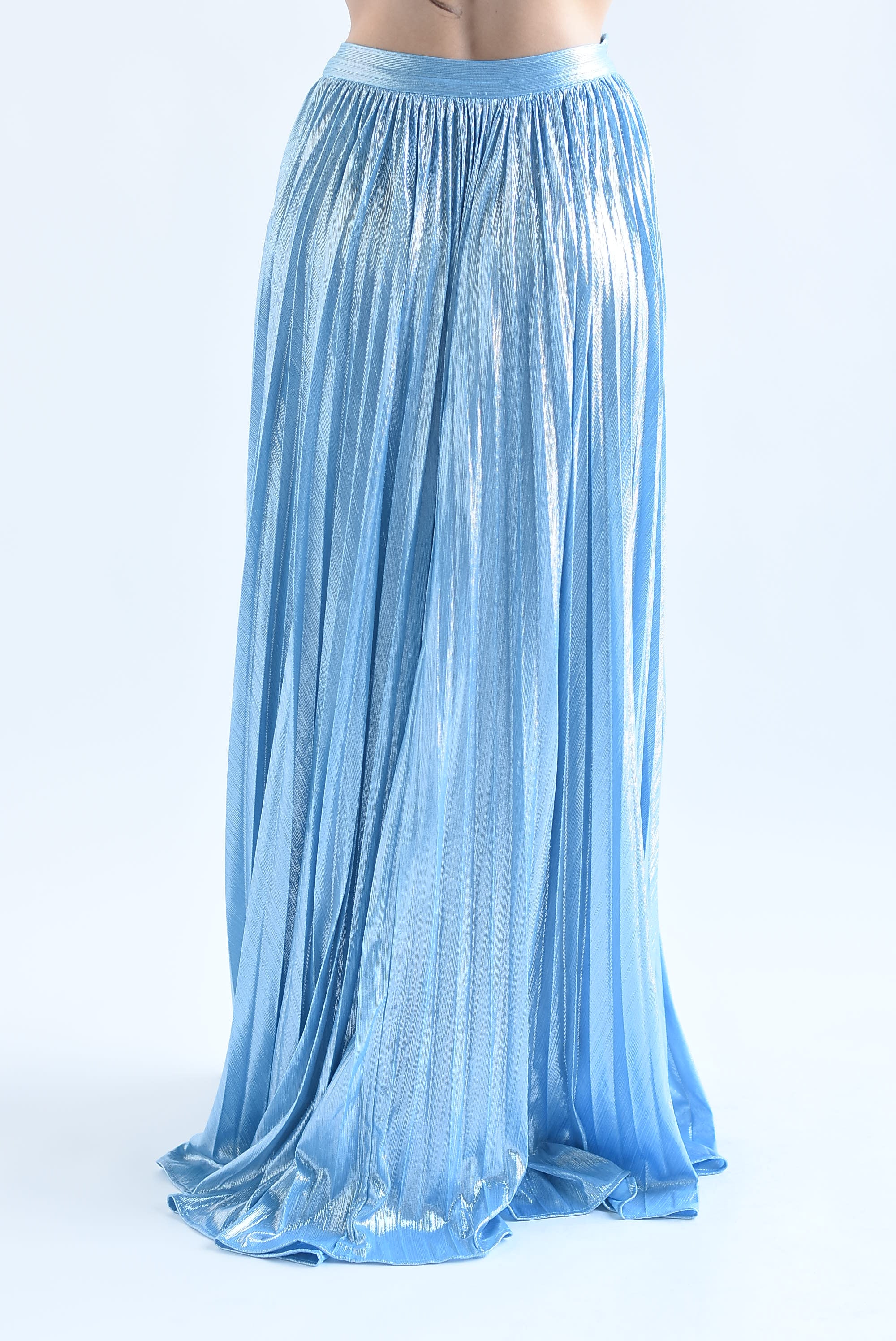 Maxifalda metálica Azul Baby