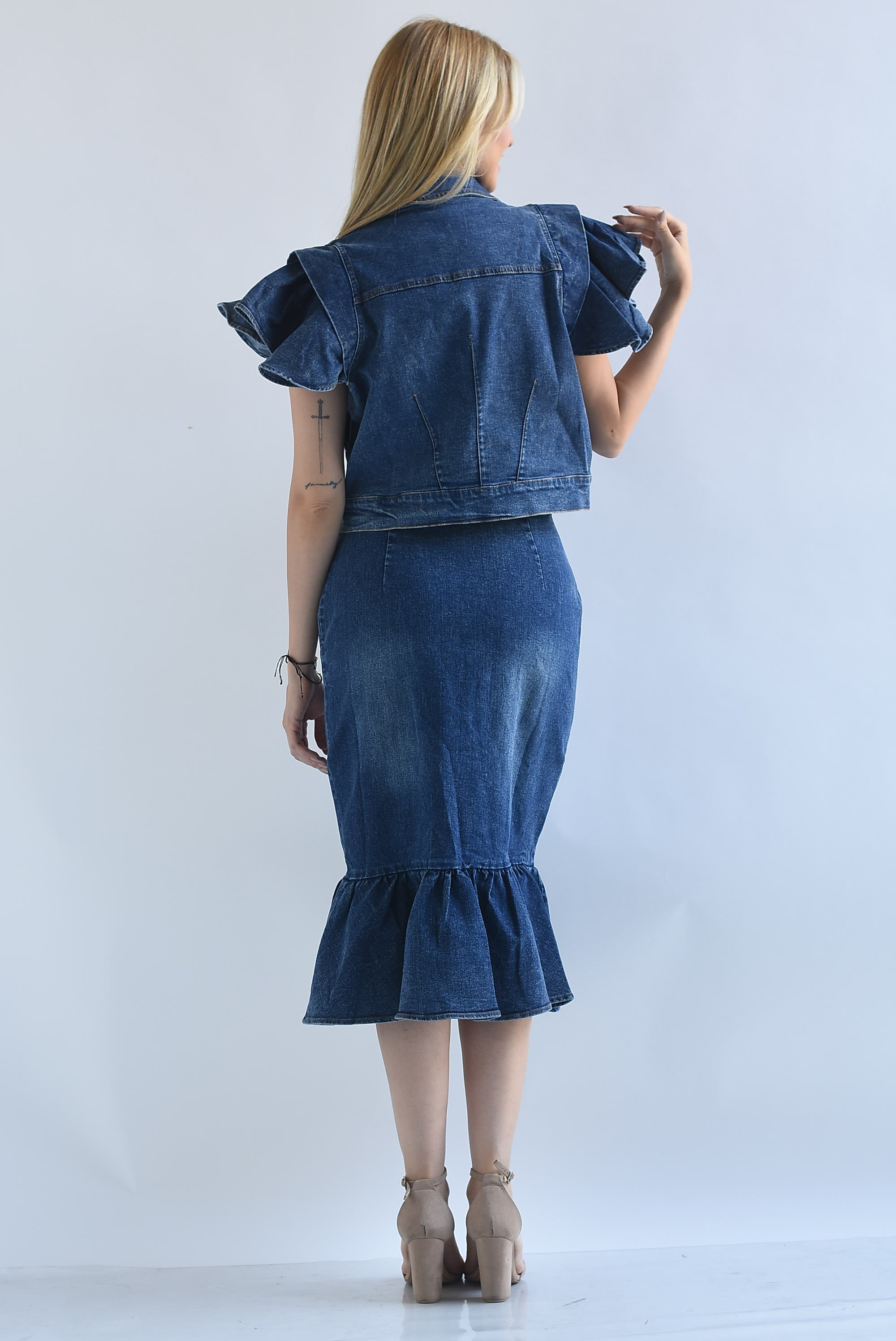Falda olán Denim