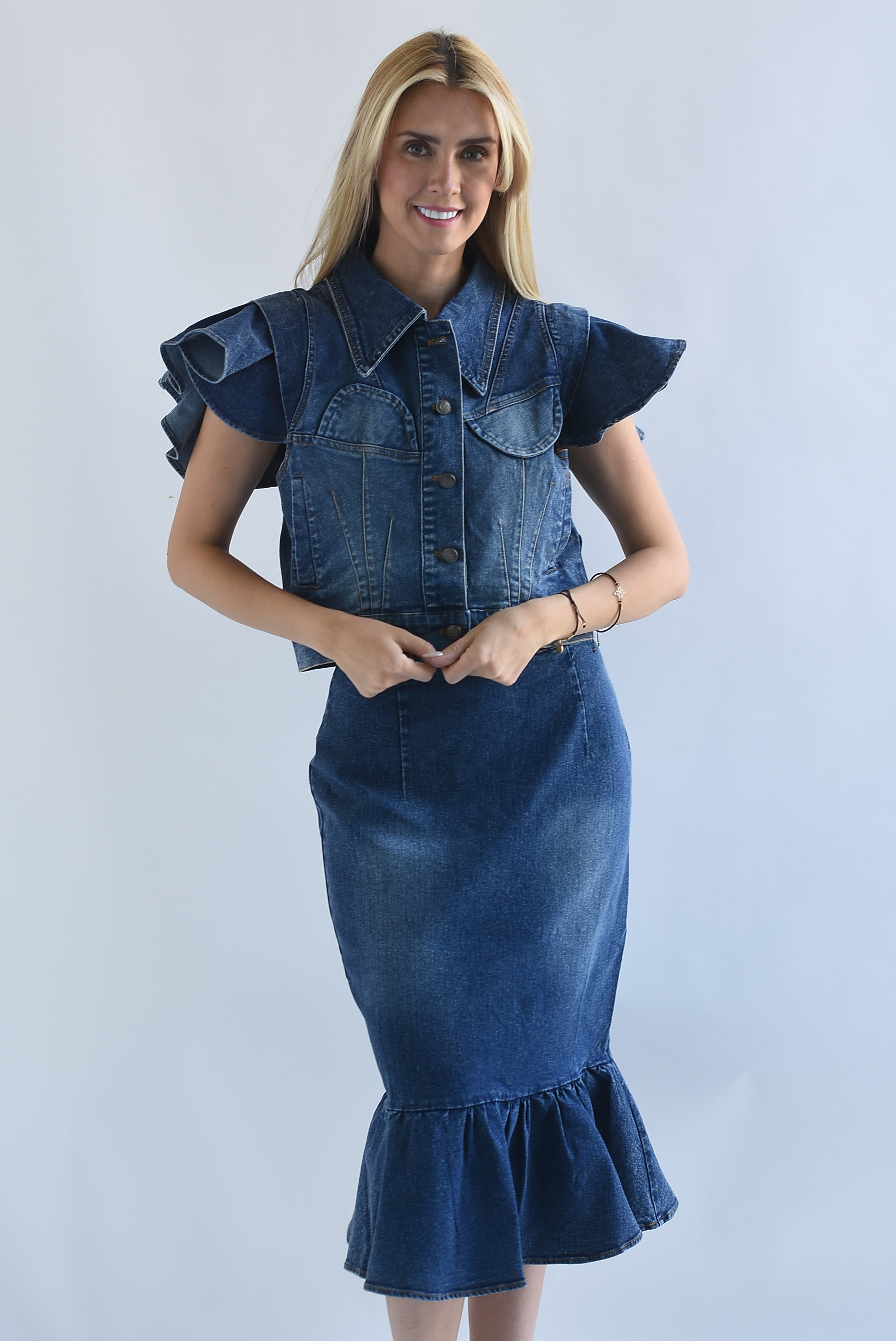 Falda olán Denim