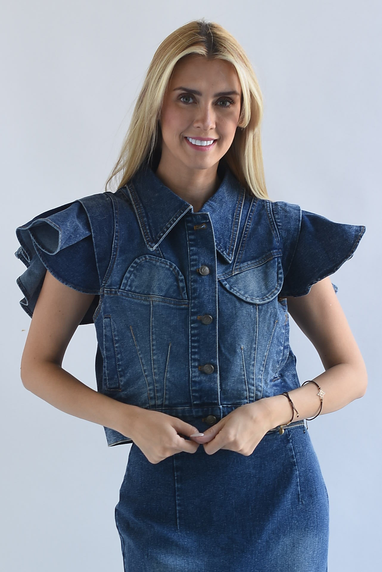 Chaleco olanes Denim