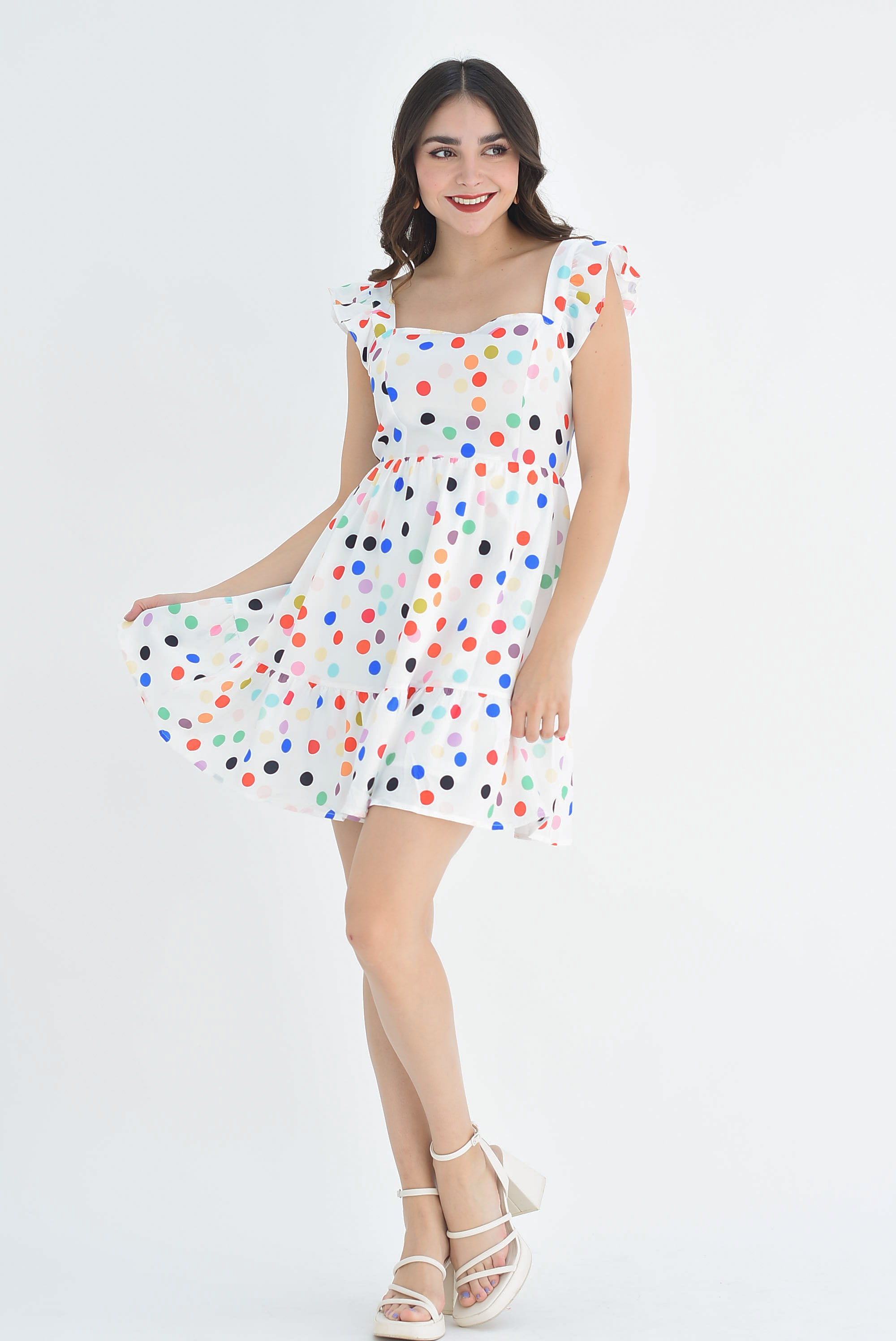 Vestido Polka Dots Multicolor