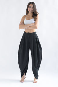 Fashion Styled Pantalón globo Negro