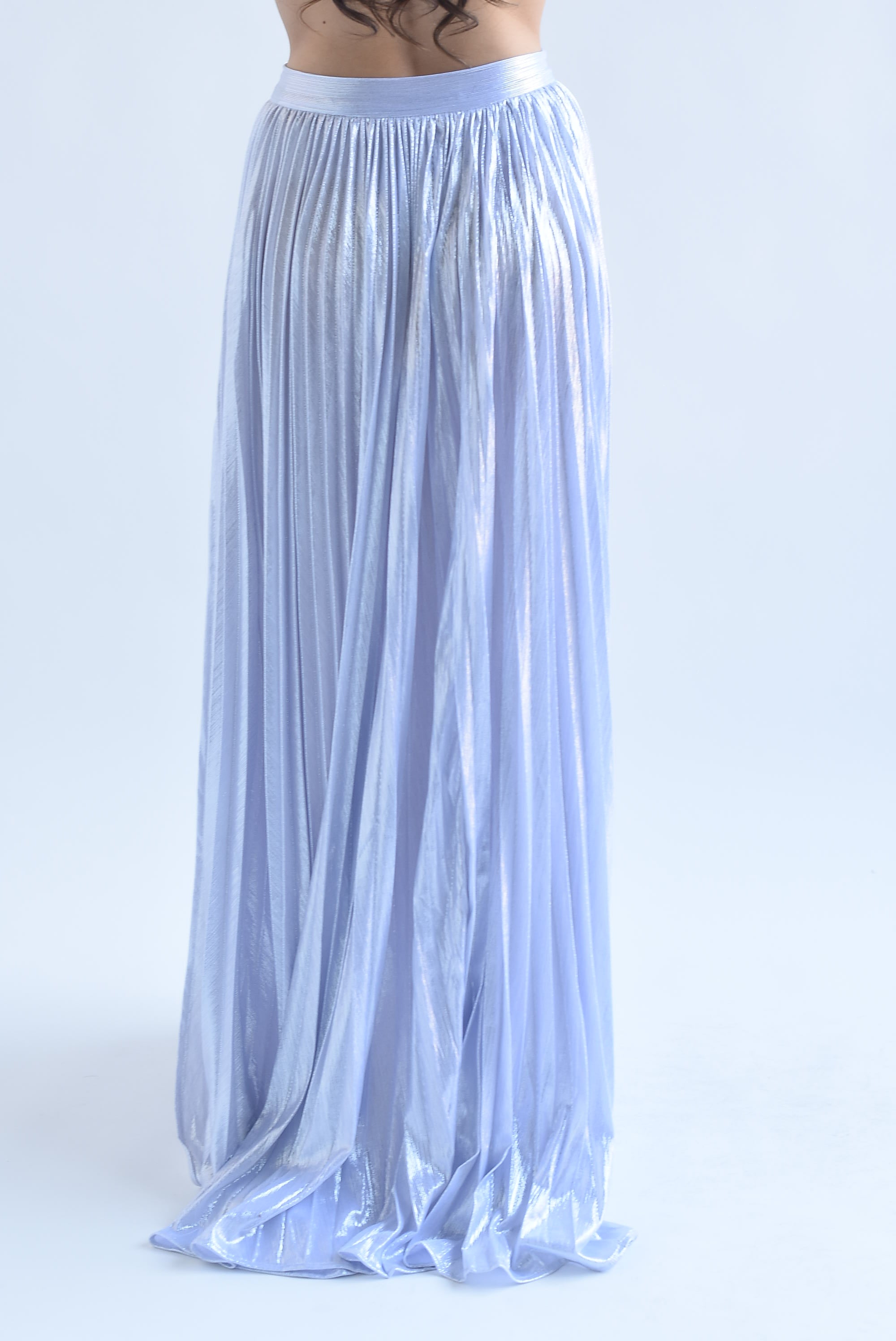 Maxifalda metálica Lila