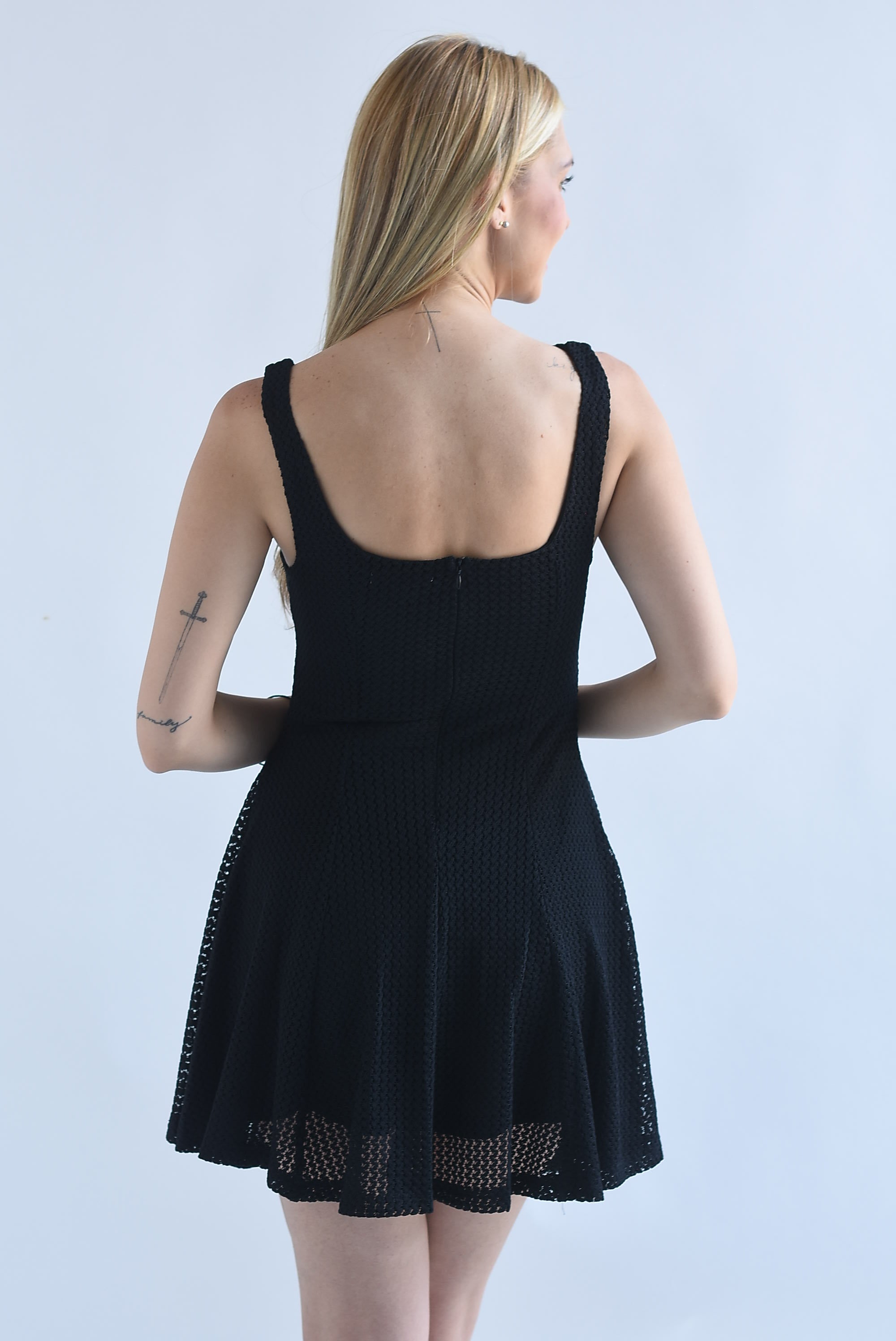 Vestido corto crochet