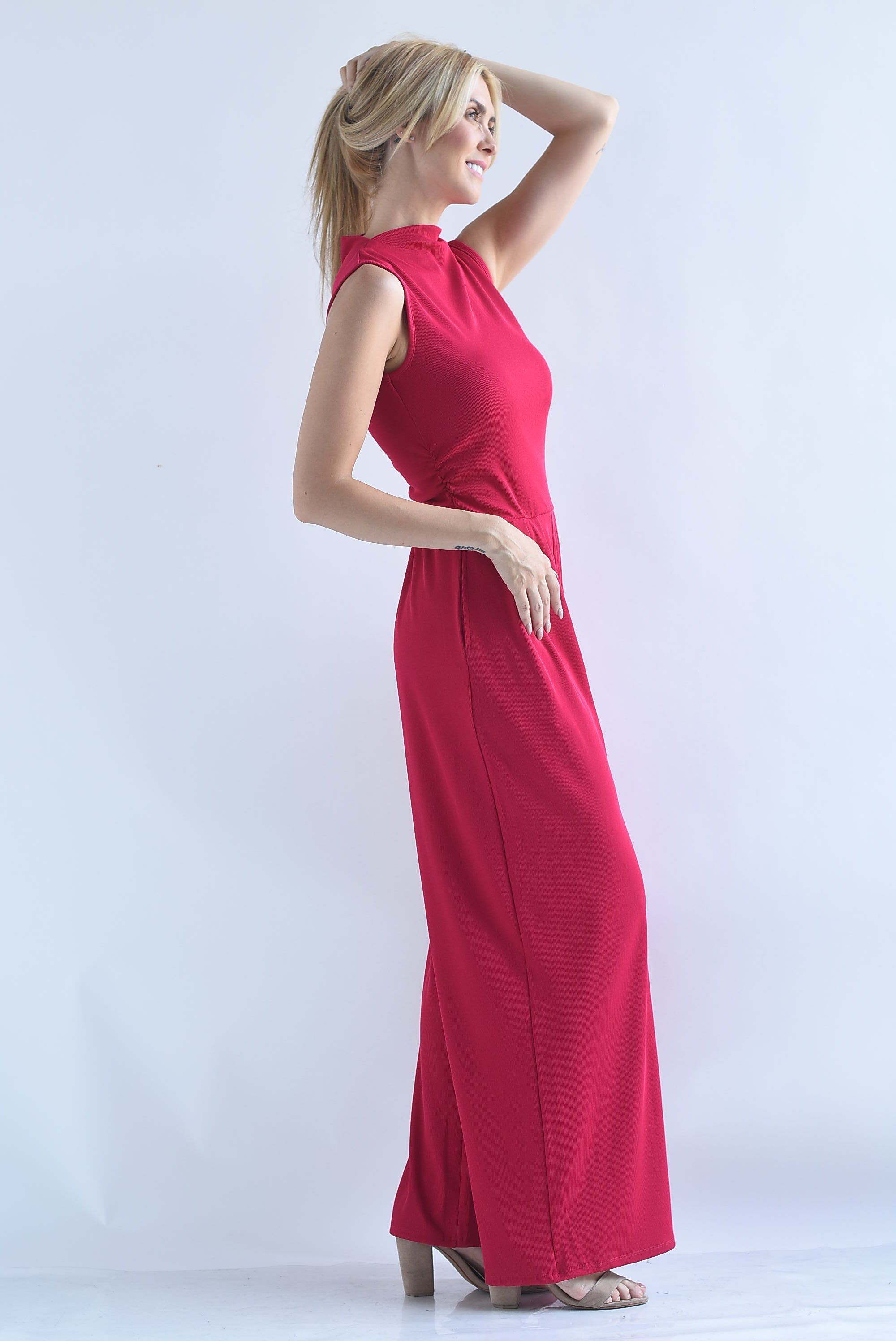 Jumpsuit wide leg acanalado