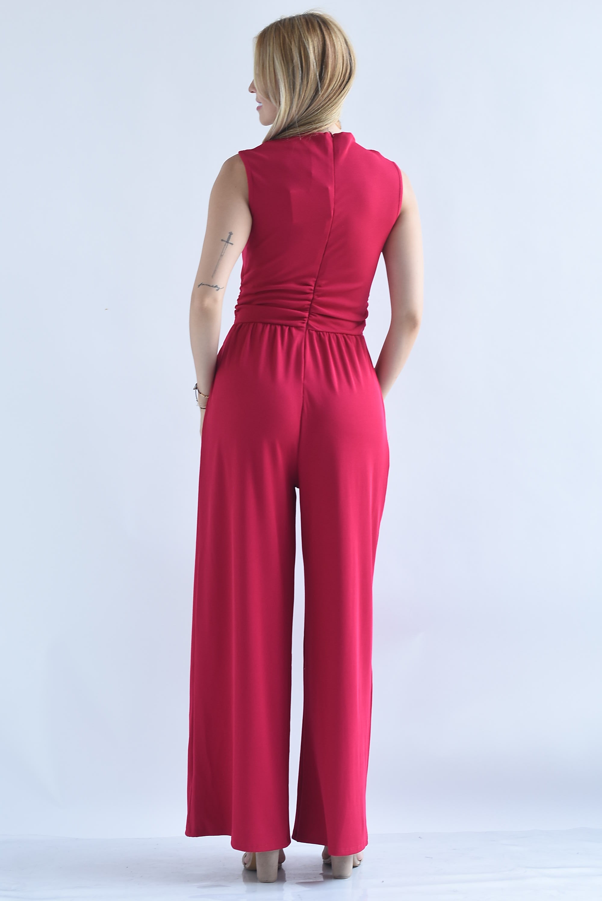 Jumpsuit wide leg acanalado