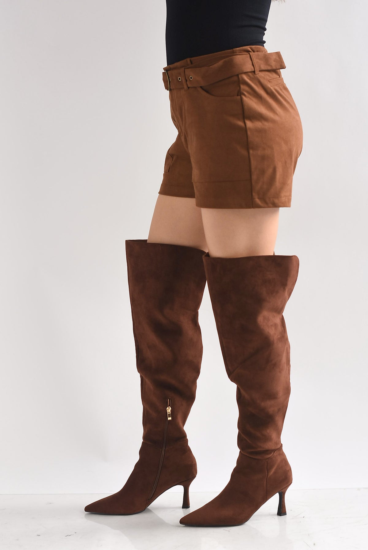 Short suede Café