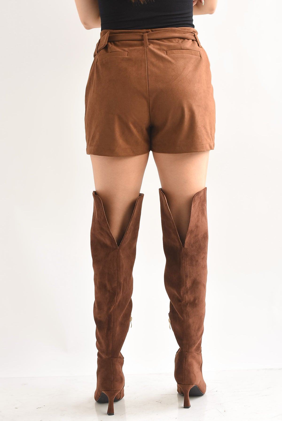 Short suede Café