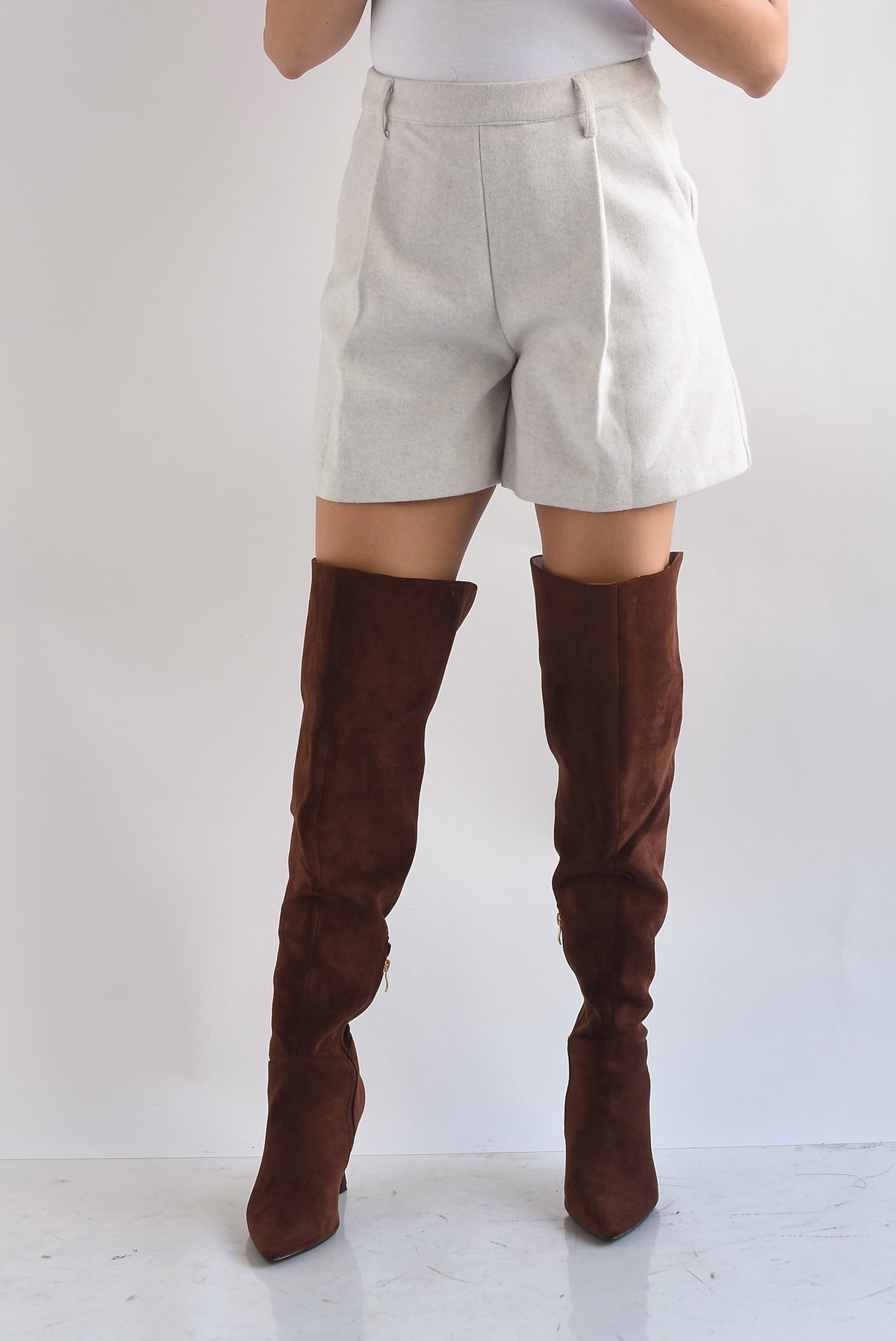 Short tipo fleece Ivory