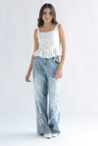 Fashion Styled Jeans encaje track