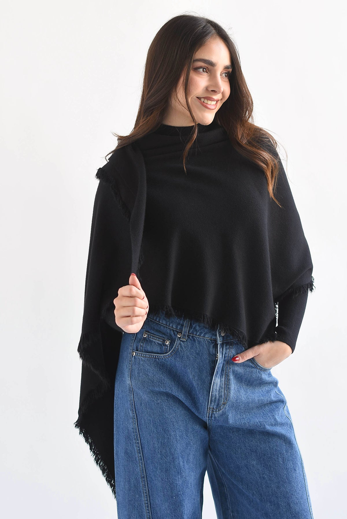 Sweater con capa