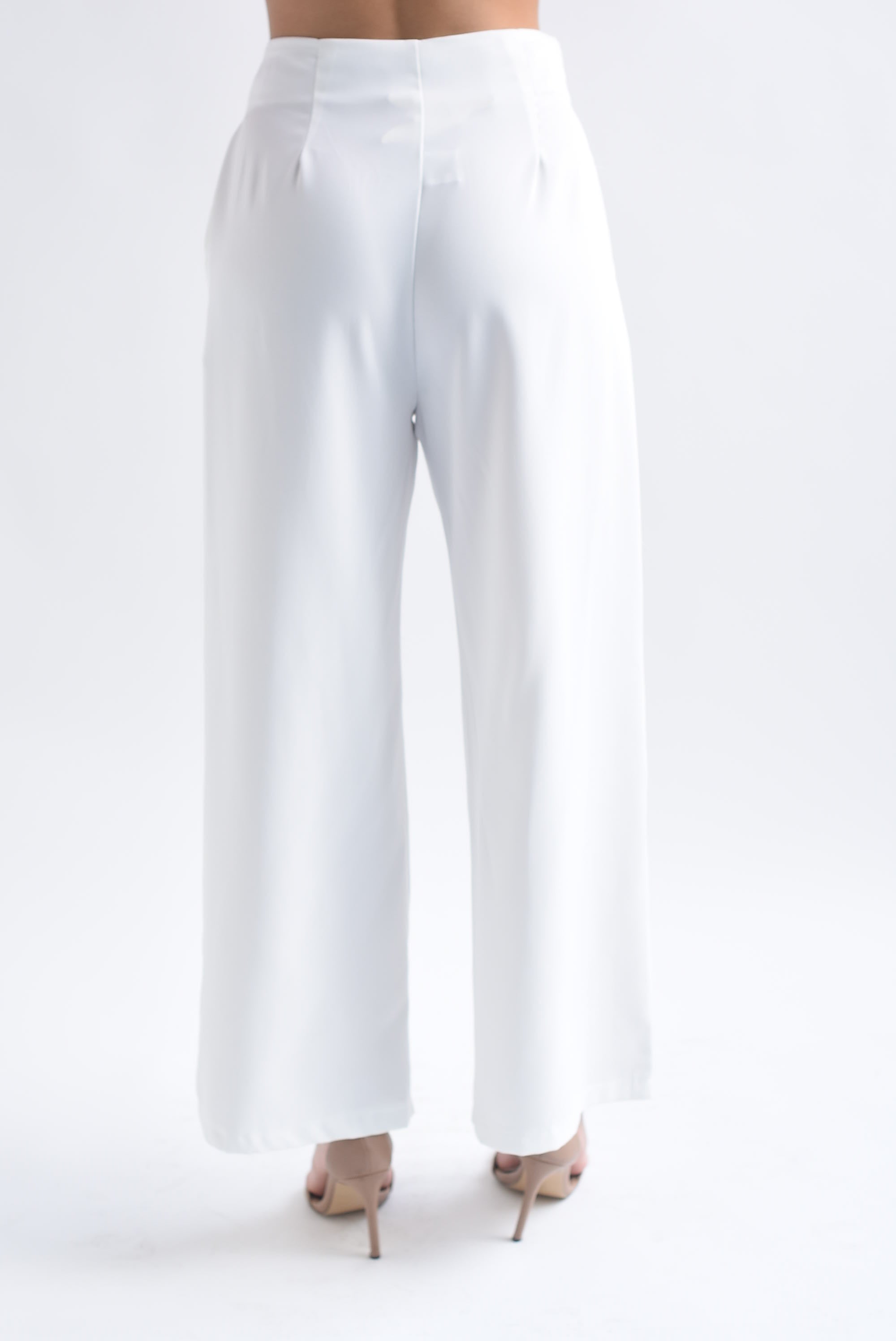 Pantalón sastre pinzas Blanco