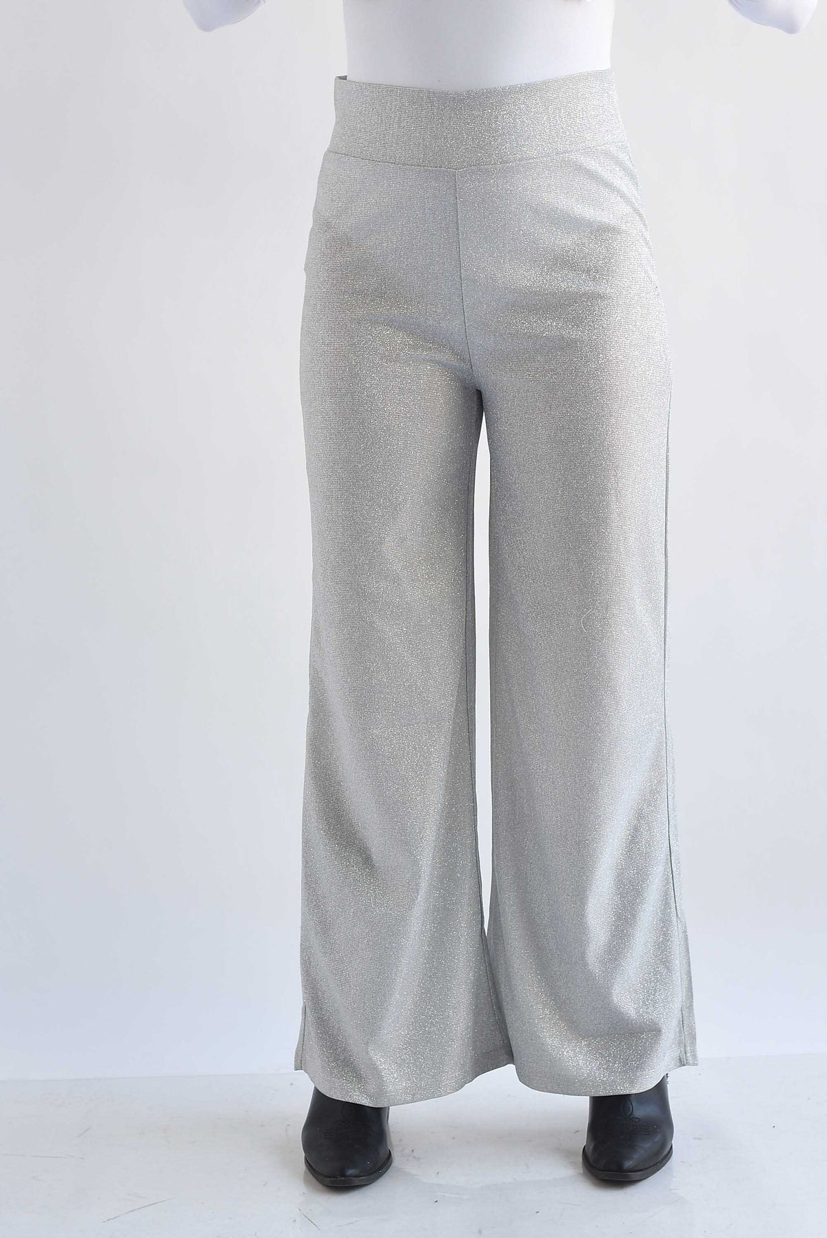 Pantalón glitter Plata claro