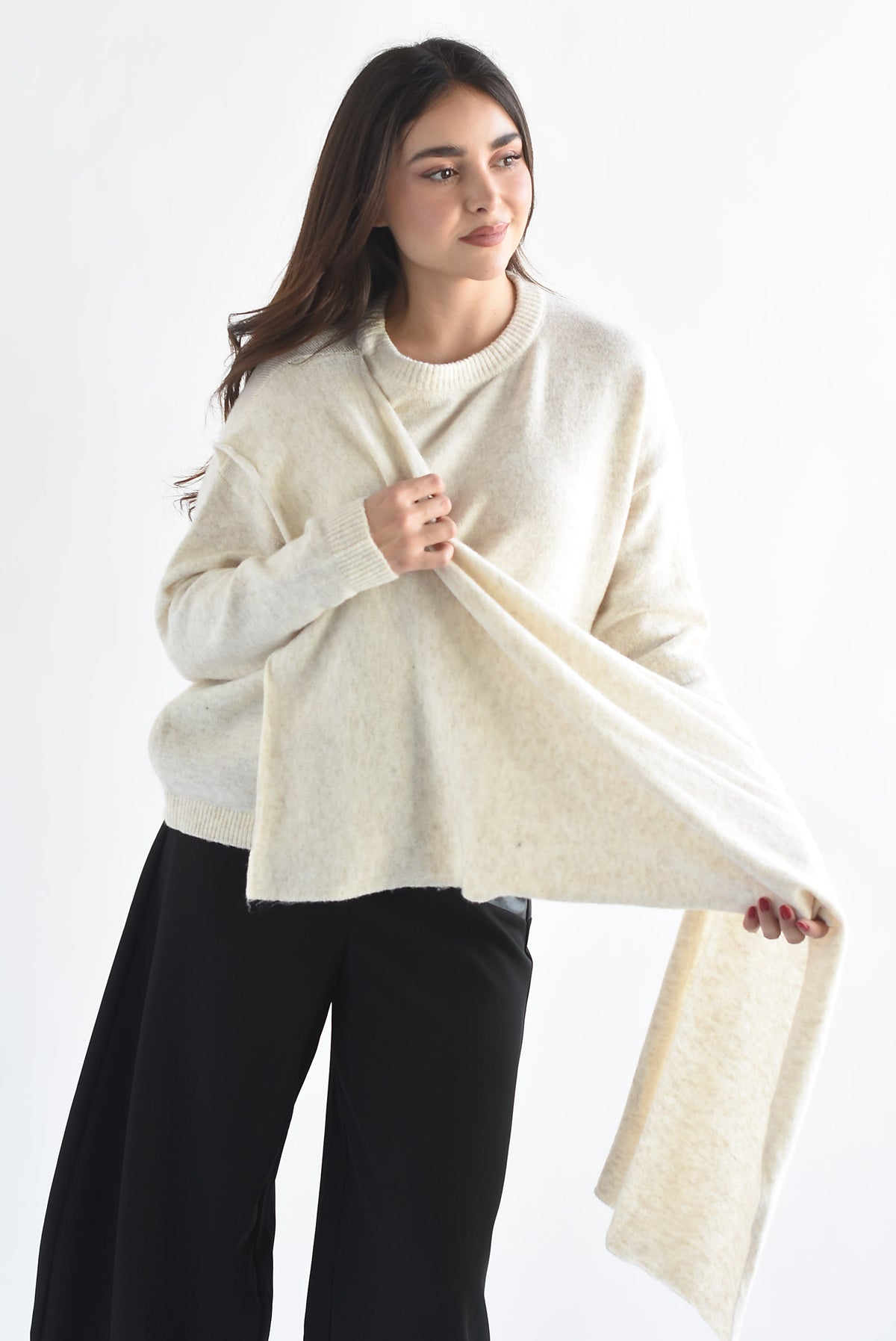 Sweater capa en sobreposición