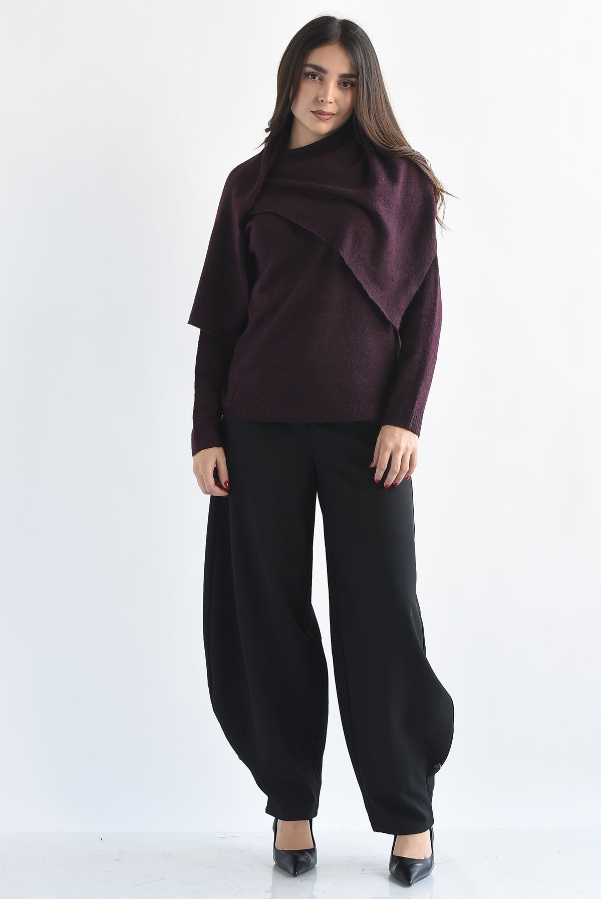 Sweater capa en sobreposición