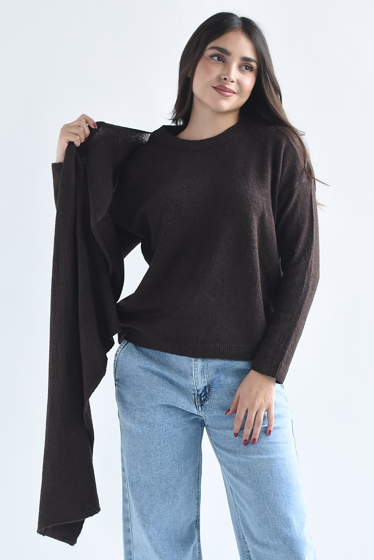 Sweater capa en sobreposición