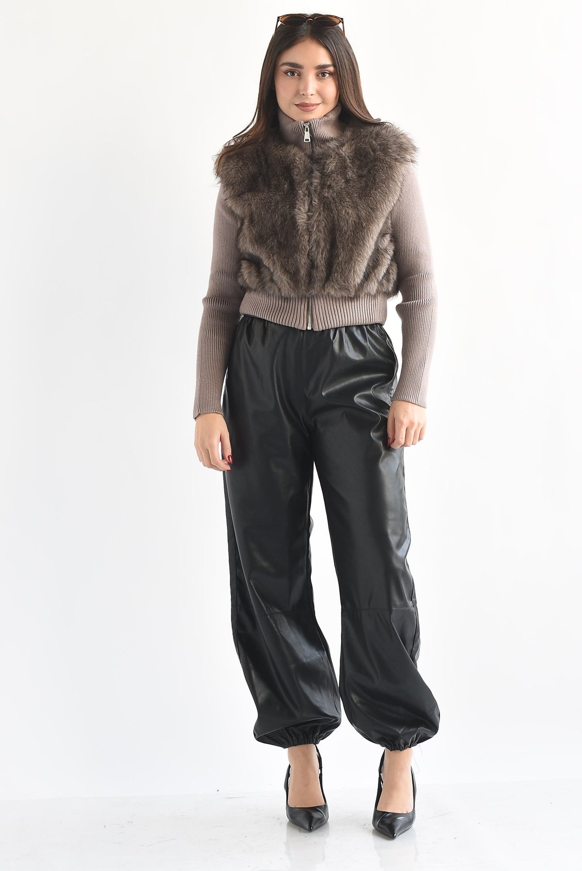PREVENTA Sweater cierre fur
