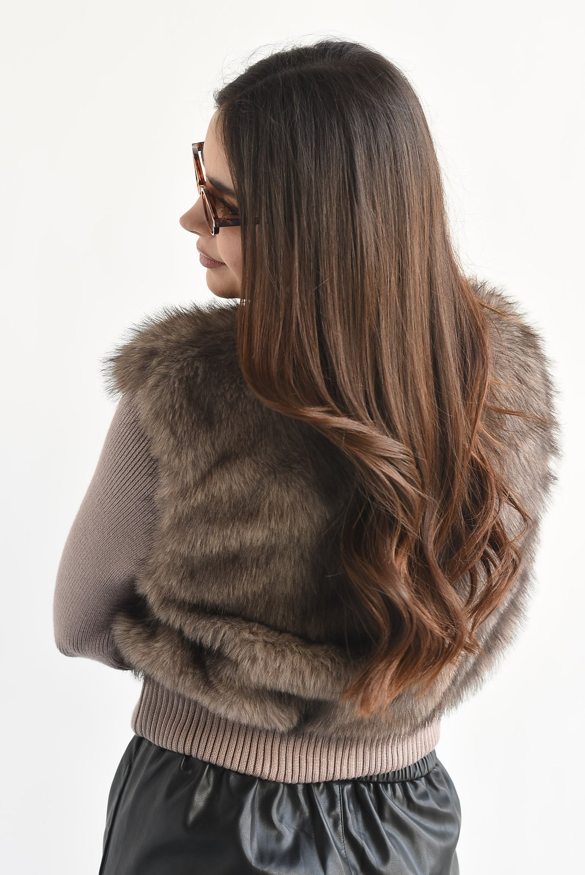 PREVENTA Sweater cierre fur