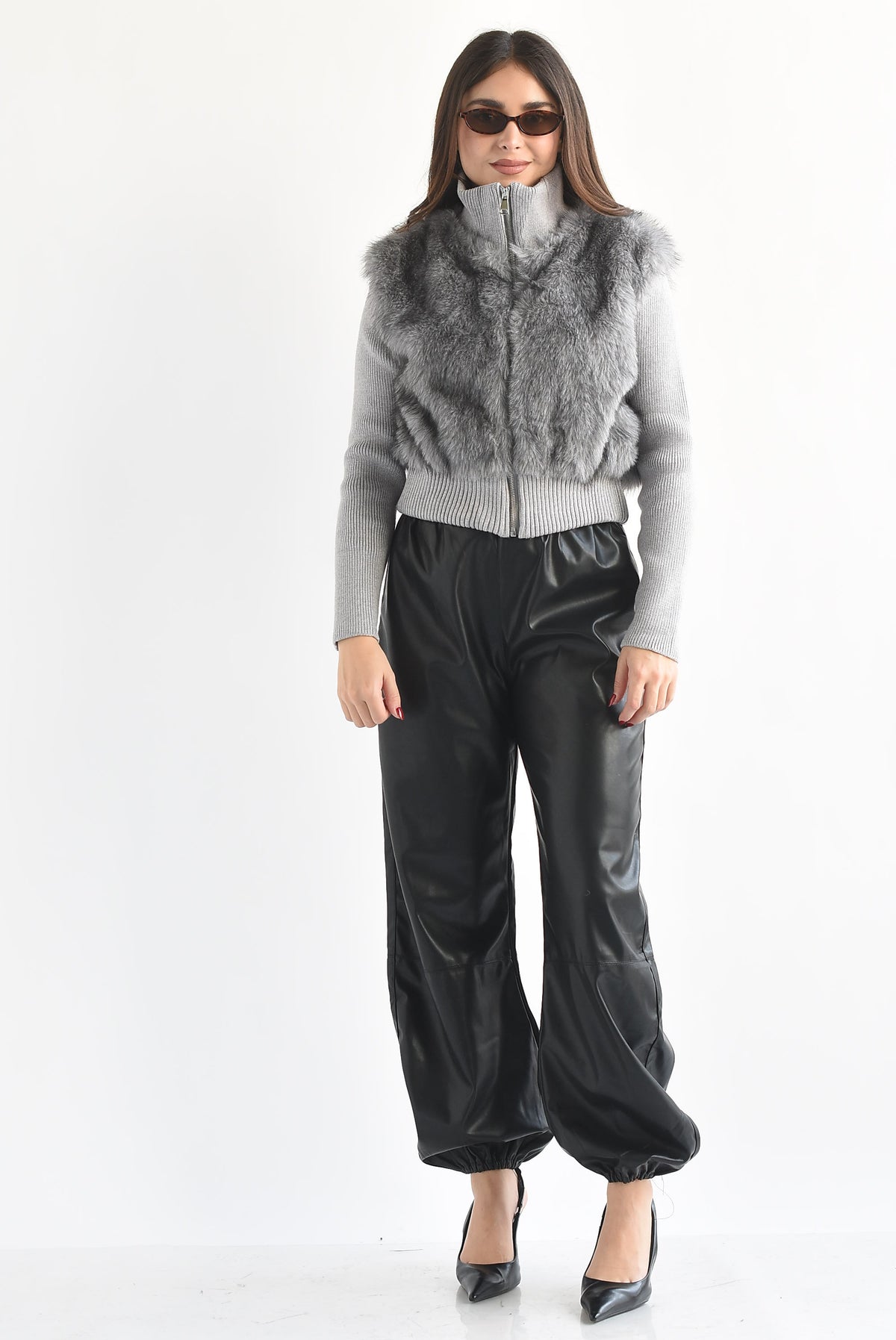 PREVENTA Sweater cierre fur