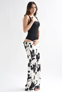 Fashion Styled Body tirante grueso cuello cuadrado tanga Negro