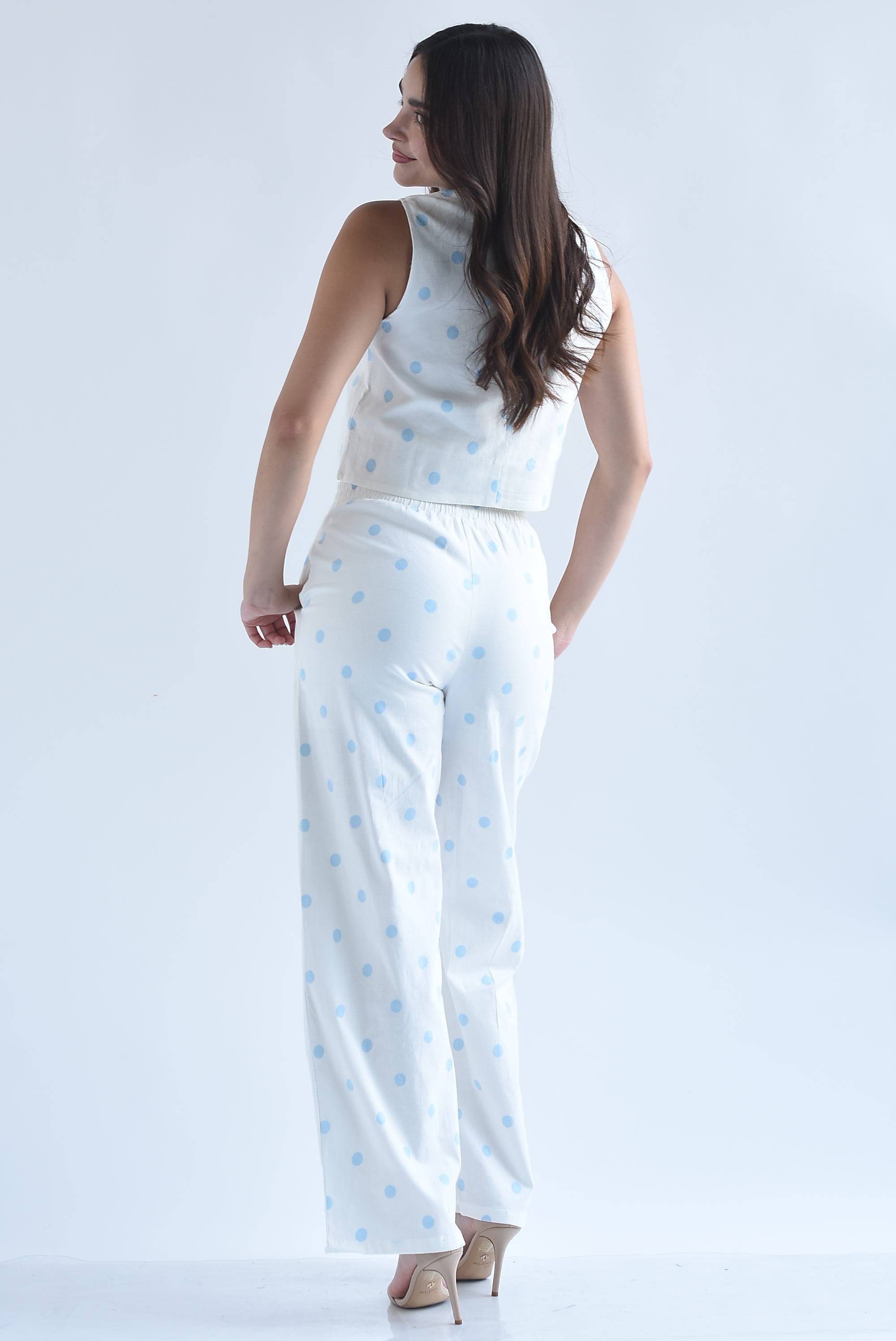 Set Pantalón y Blusa polka dots pastel