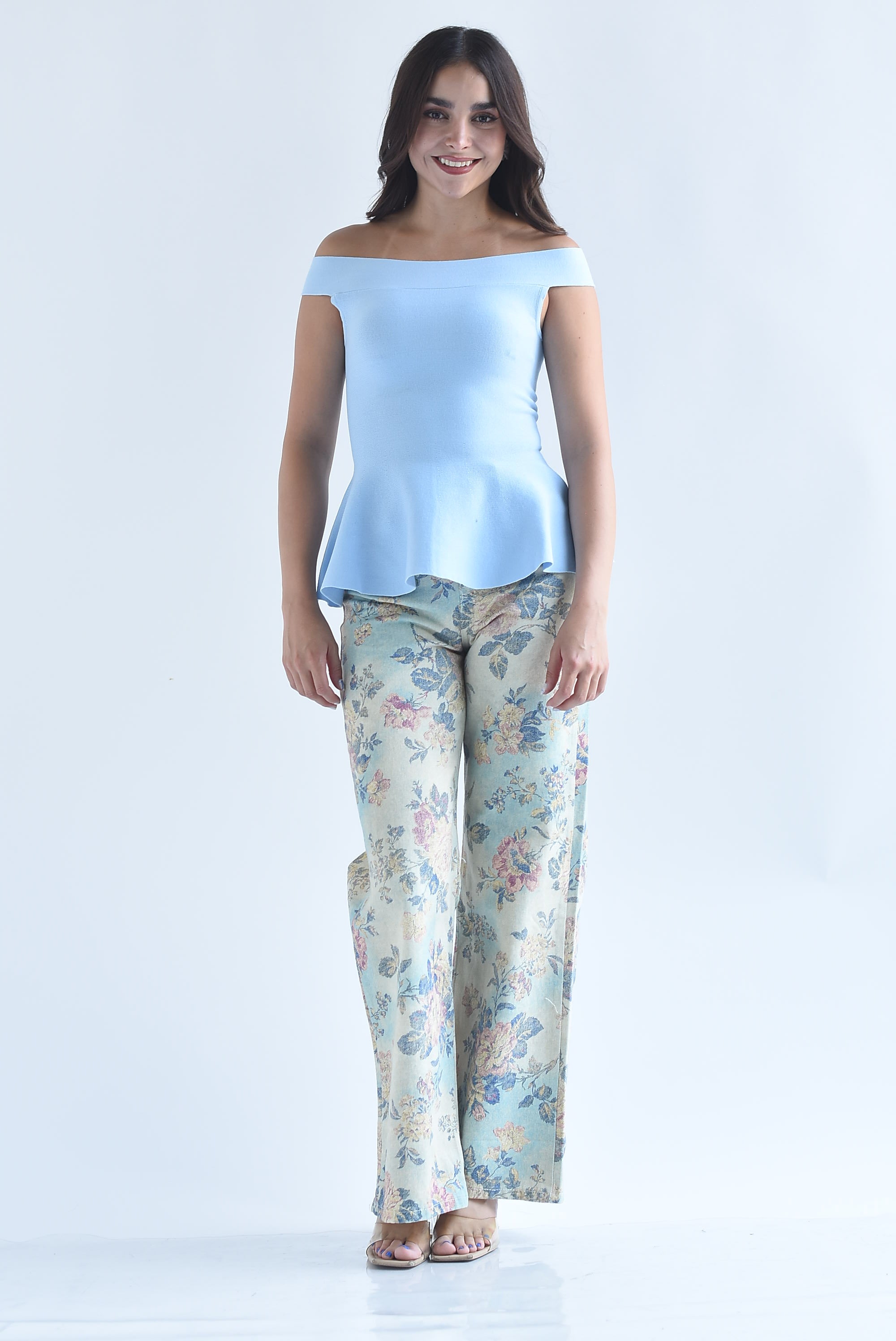 Jeans flores vintage