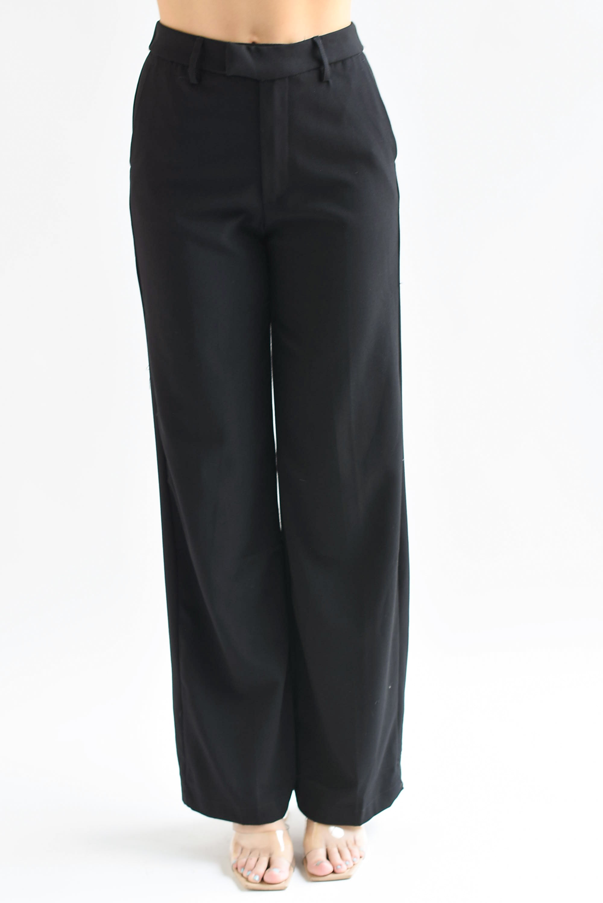 Pantalón pierna ancha Negro