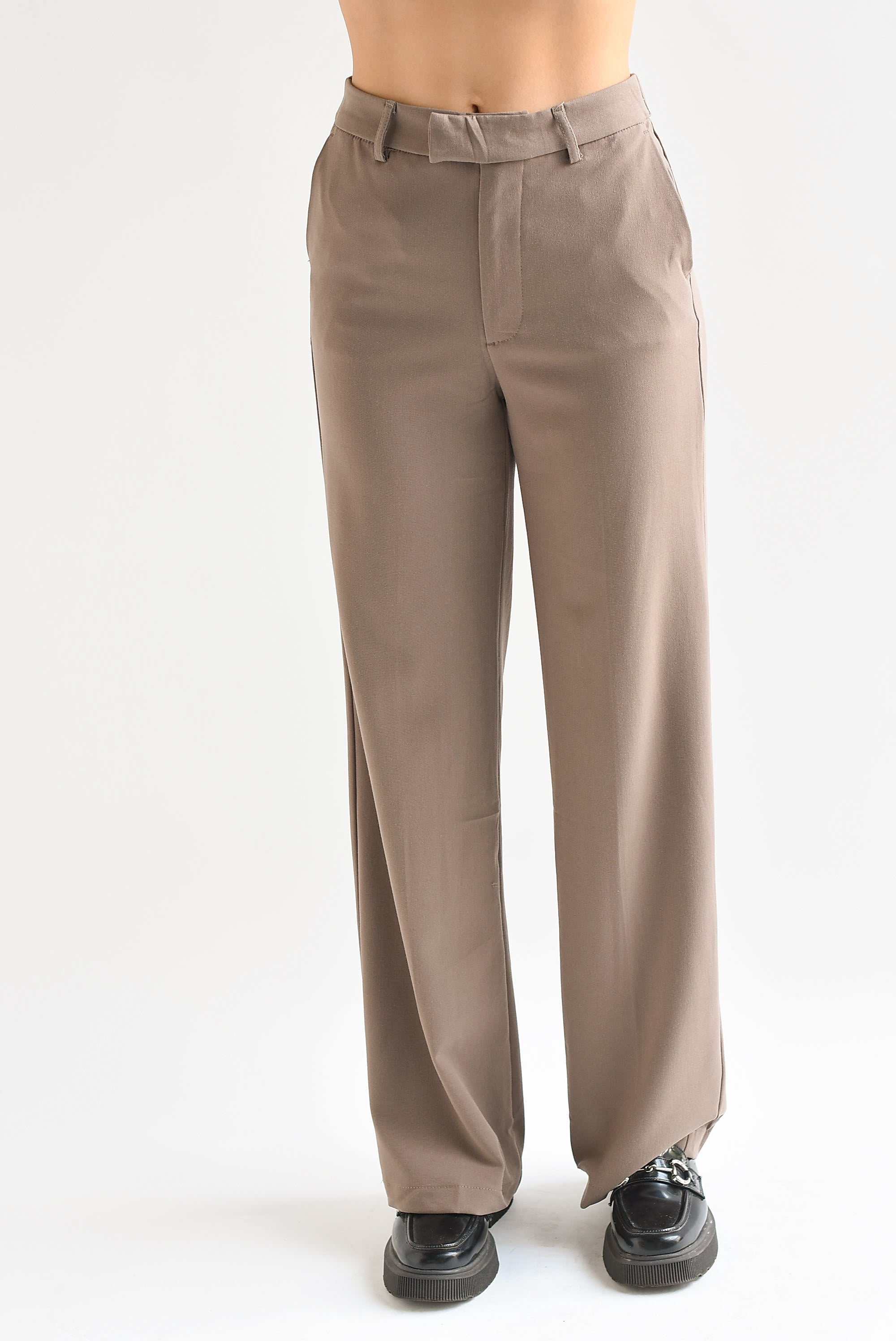 Pantalón pierna ancha Moka
