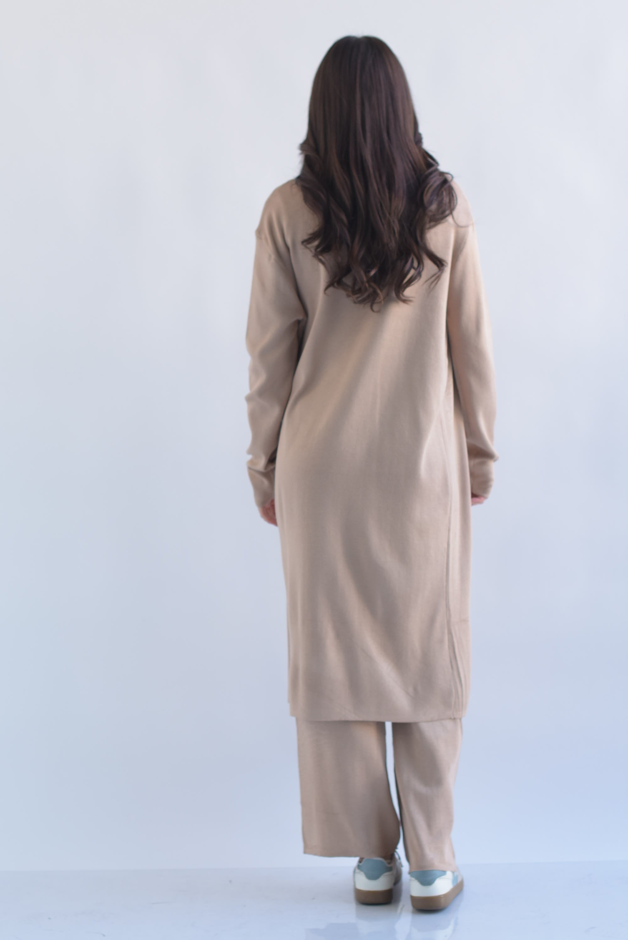 Set Pantalón, Blusa canalé y Ensamble punto