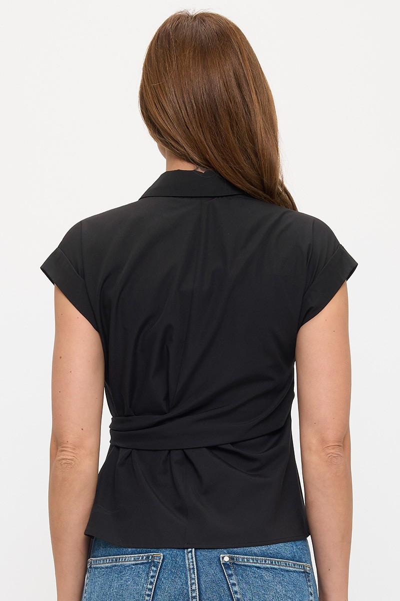 Camisa manga corta nudo